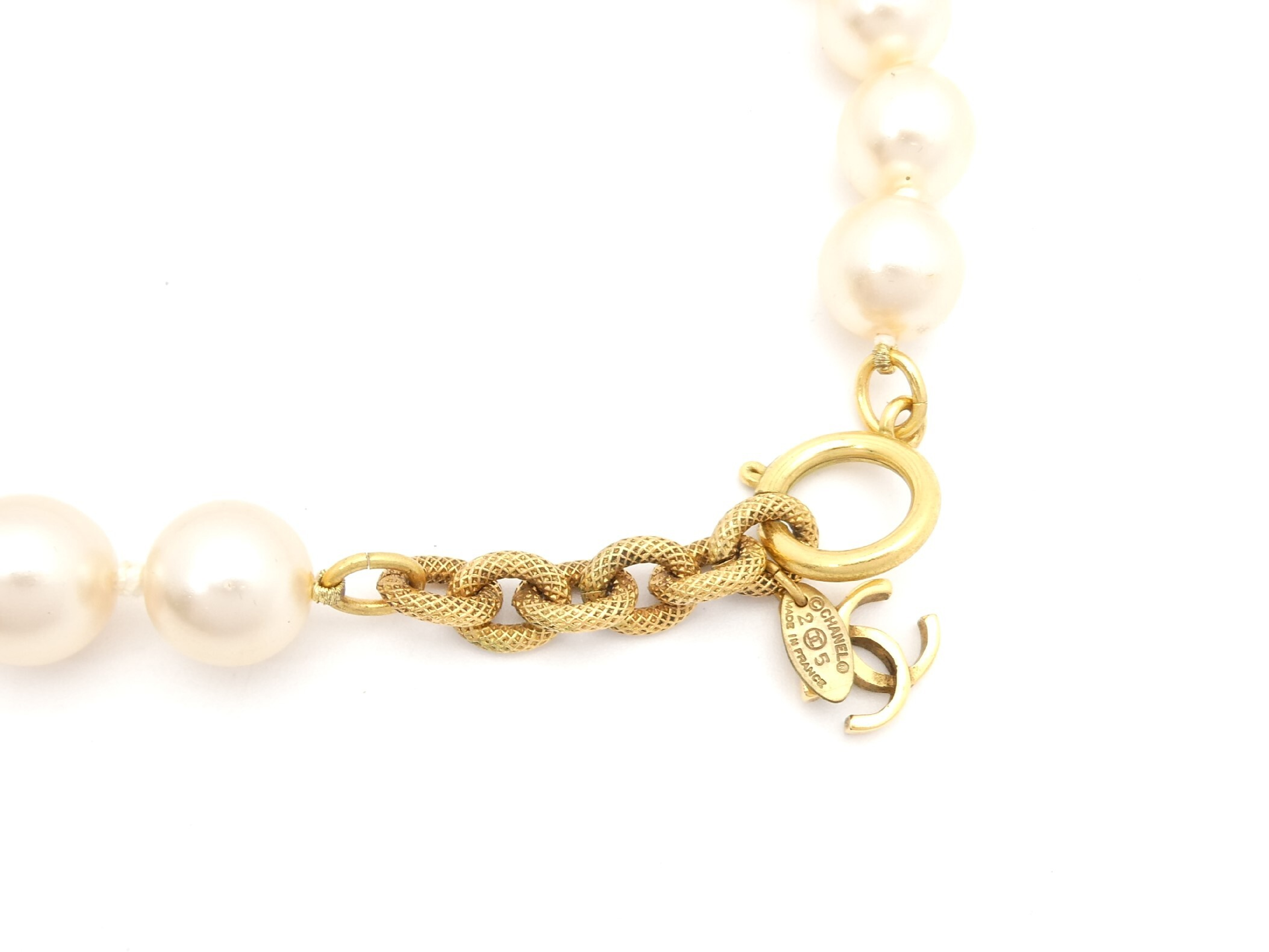 Coco Mark Pearl Gold Necklace — view 6