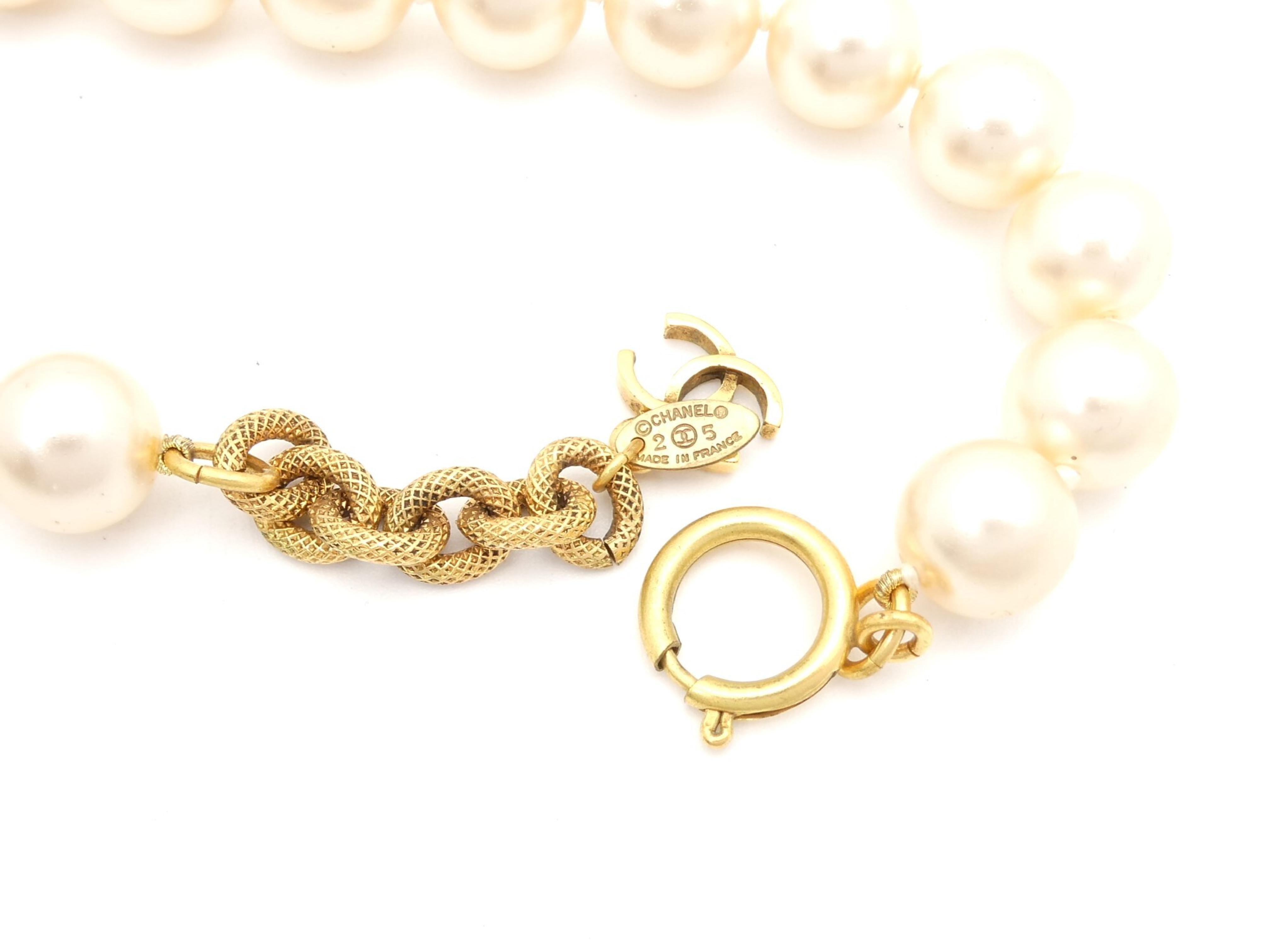 Coco Mark Pearl Gold Necklace — view 7