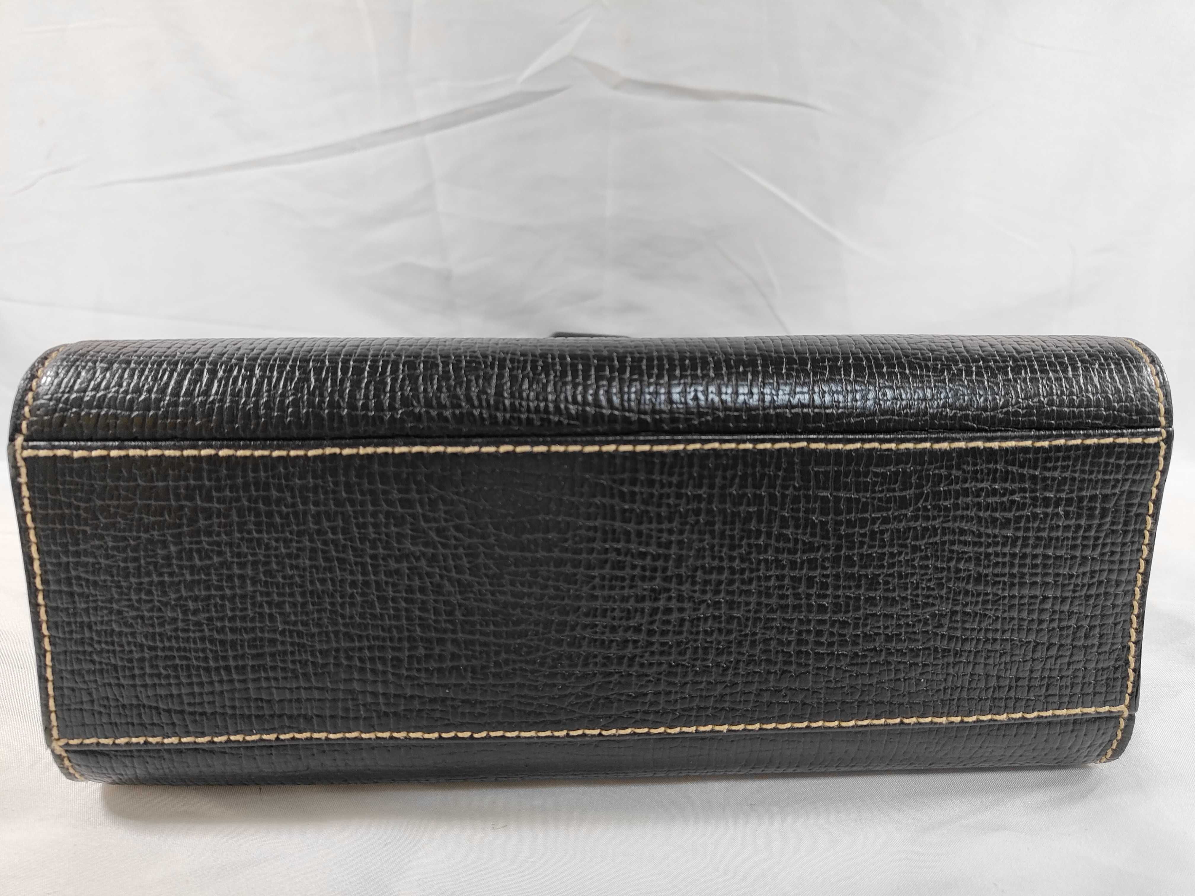 shoulder bag, turn-lock closure, leather, black. — view 7