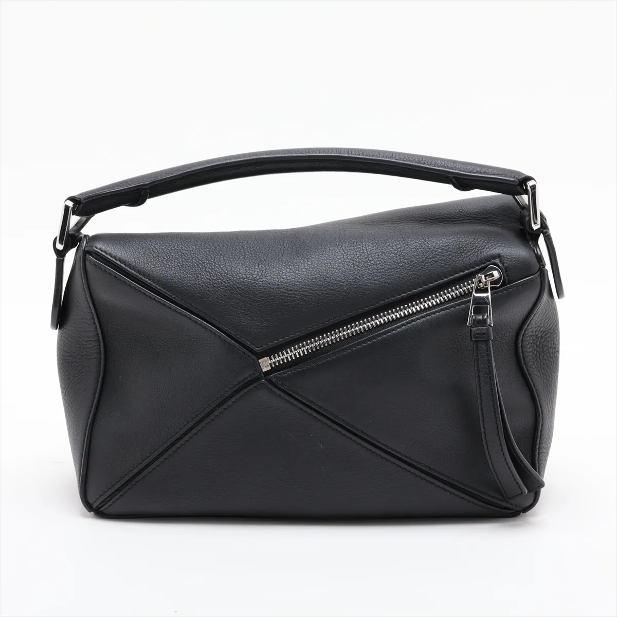 Puzzle Bag Small Leather 2-Way Handbag Black — view 2
