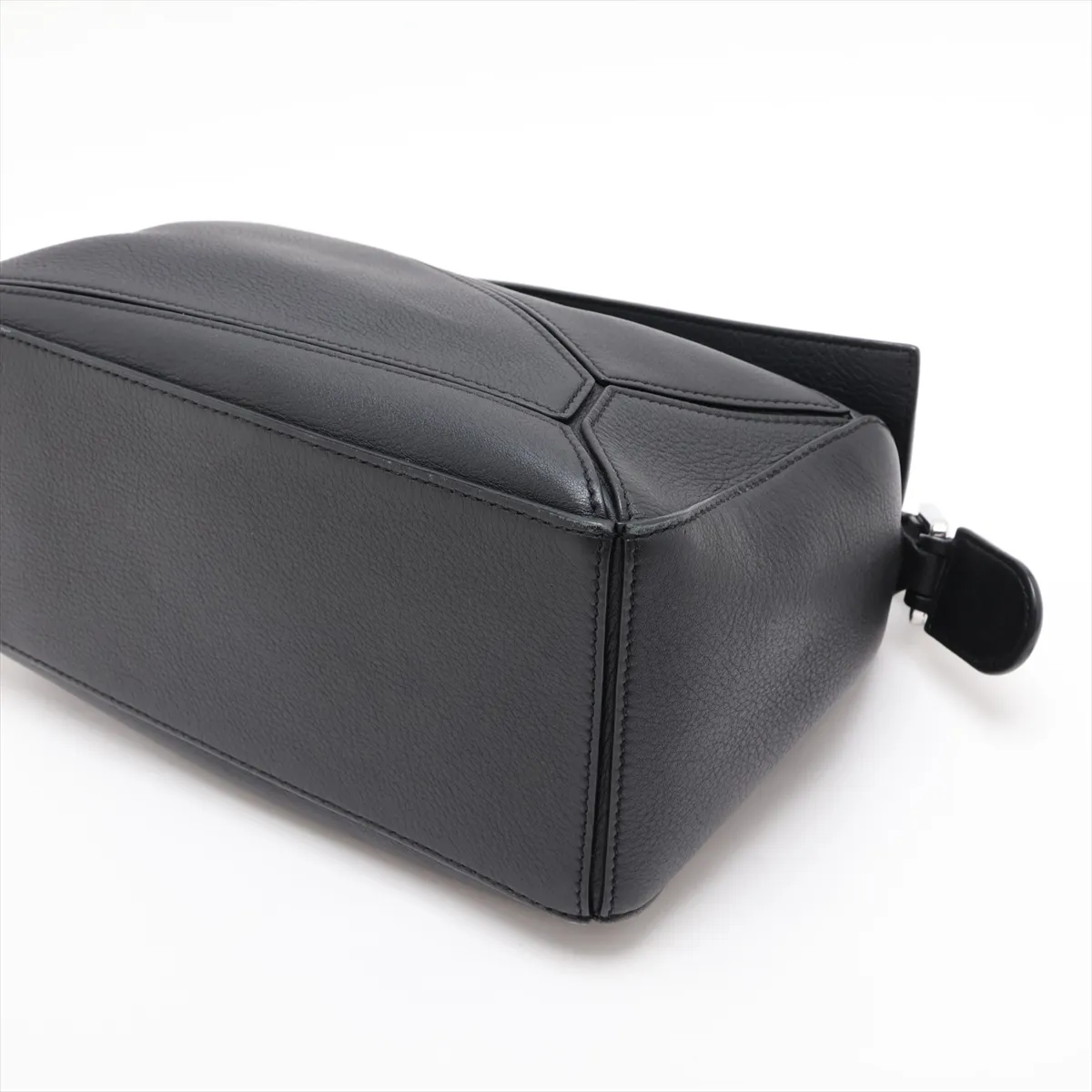 Puzzle Bag Small Leather 2-Way Handbag Black — view 3