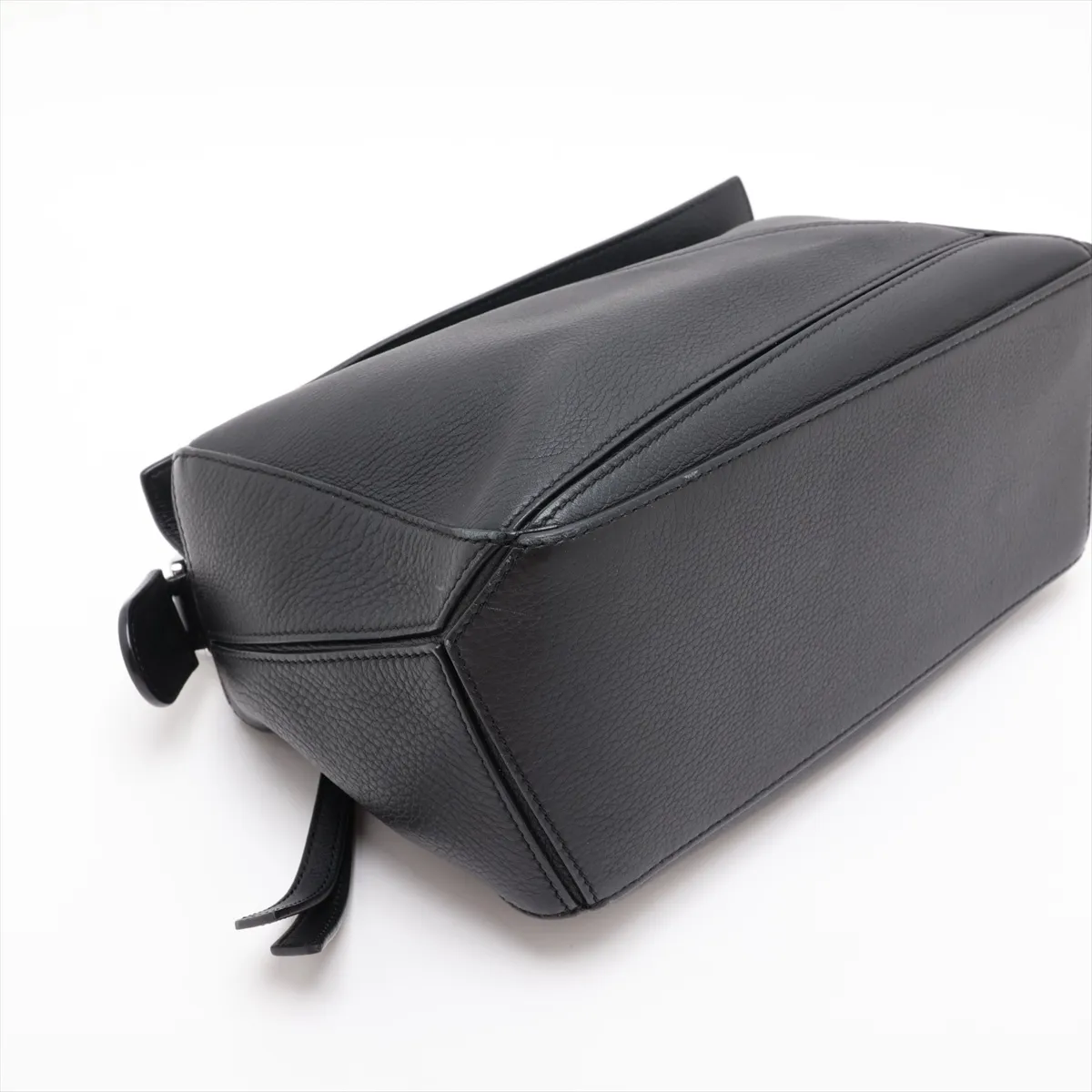 Puzzle Bag Small Leather 2-Way Handbag Black — view 4
