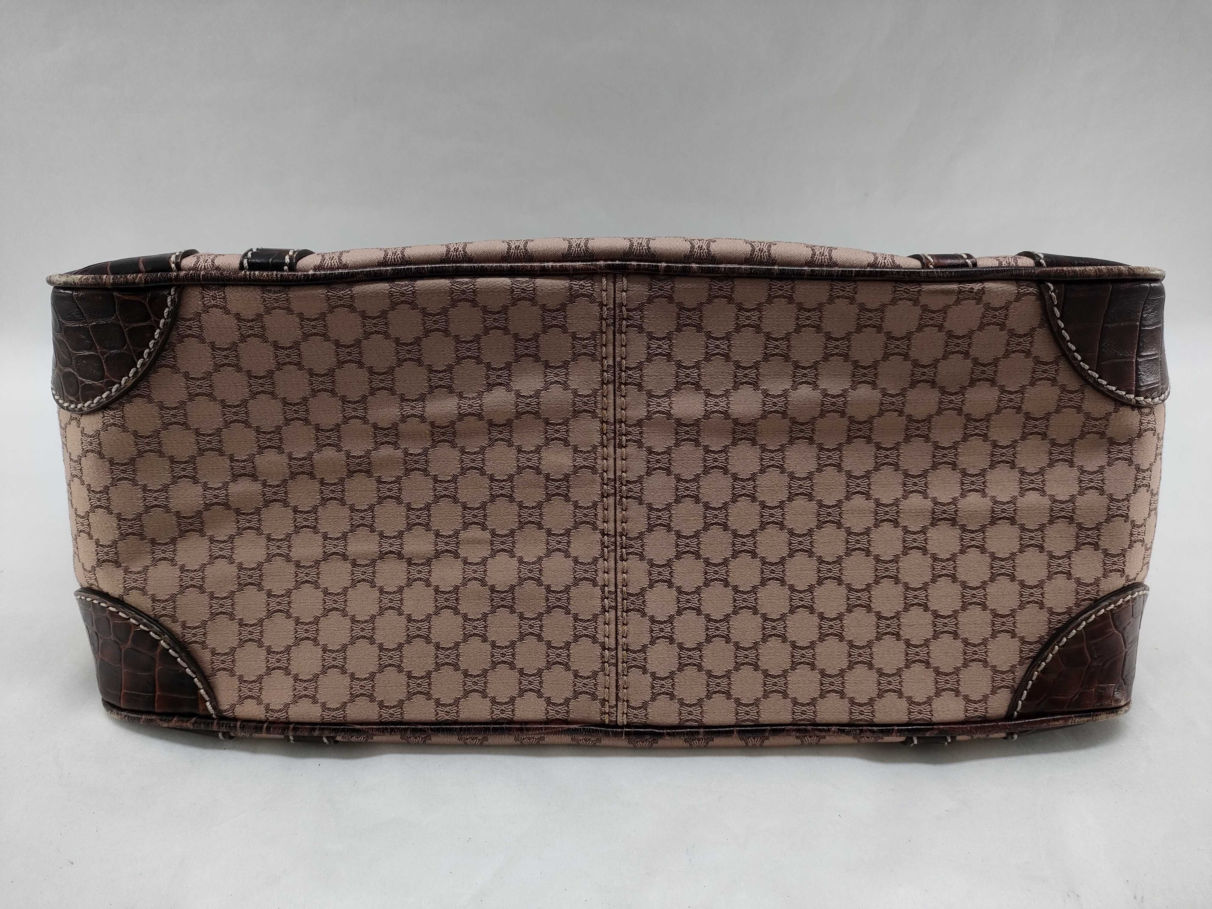 Triomphe Boogie Bag Crocodile Embossed Handbag — view 7