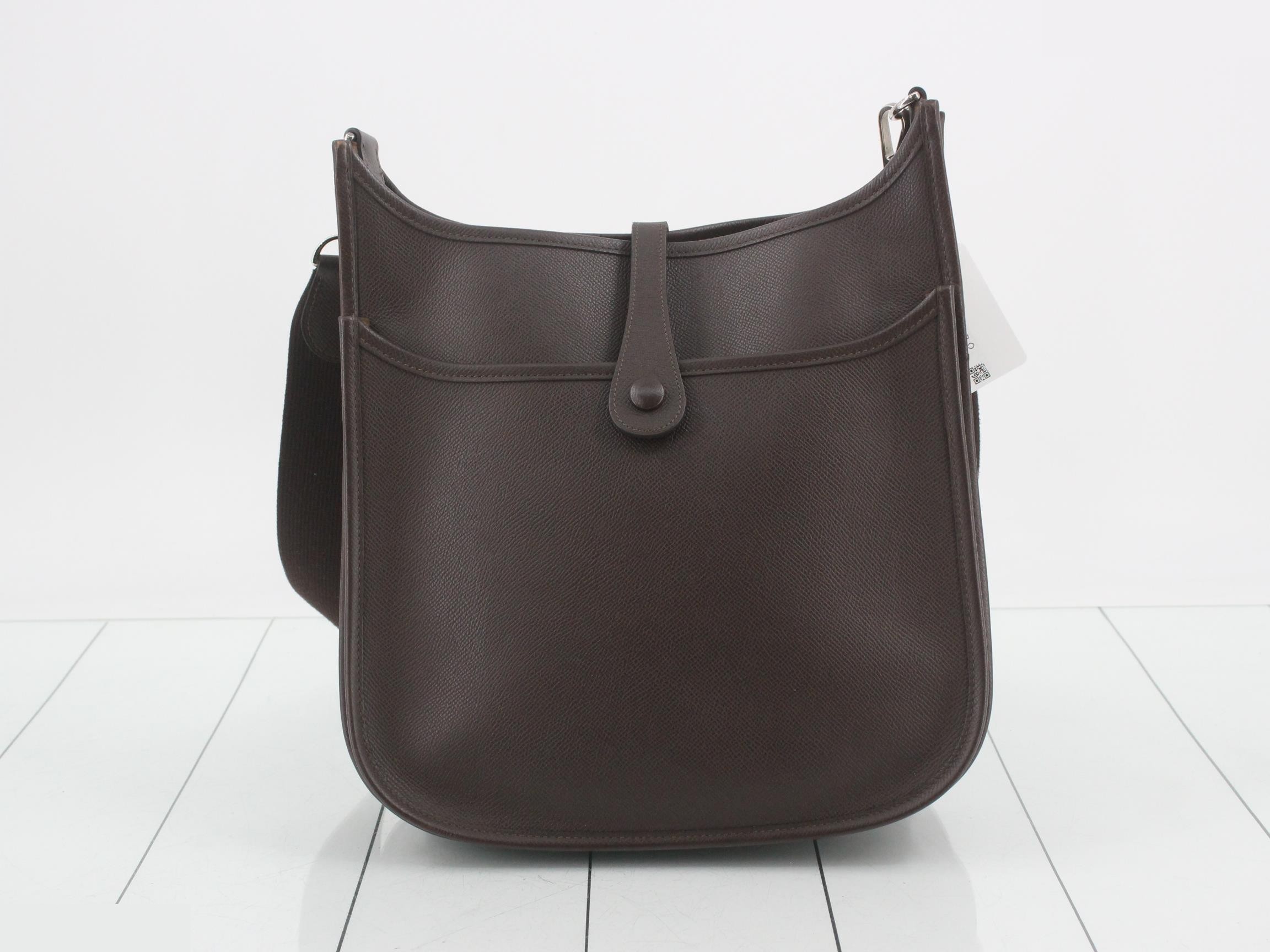 Evelyn 2 Shoulder Bag PM, Veau Epsom Leather, Chocolate — view 2