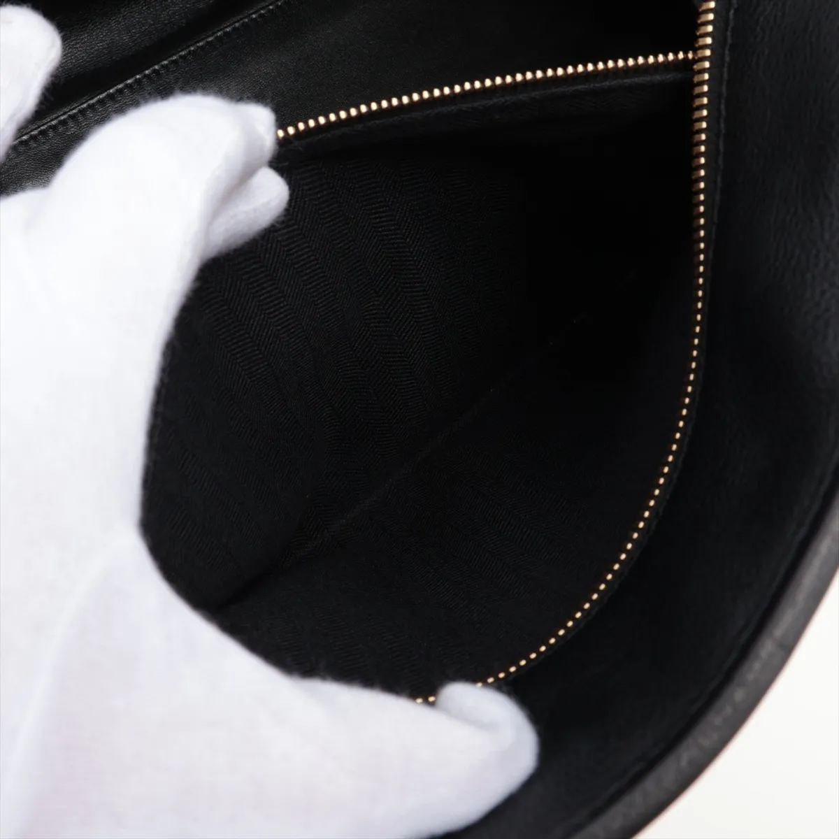 Amazona 36 Leather Handbag Black x Beige — view 8