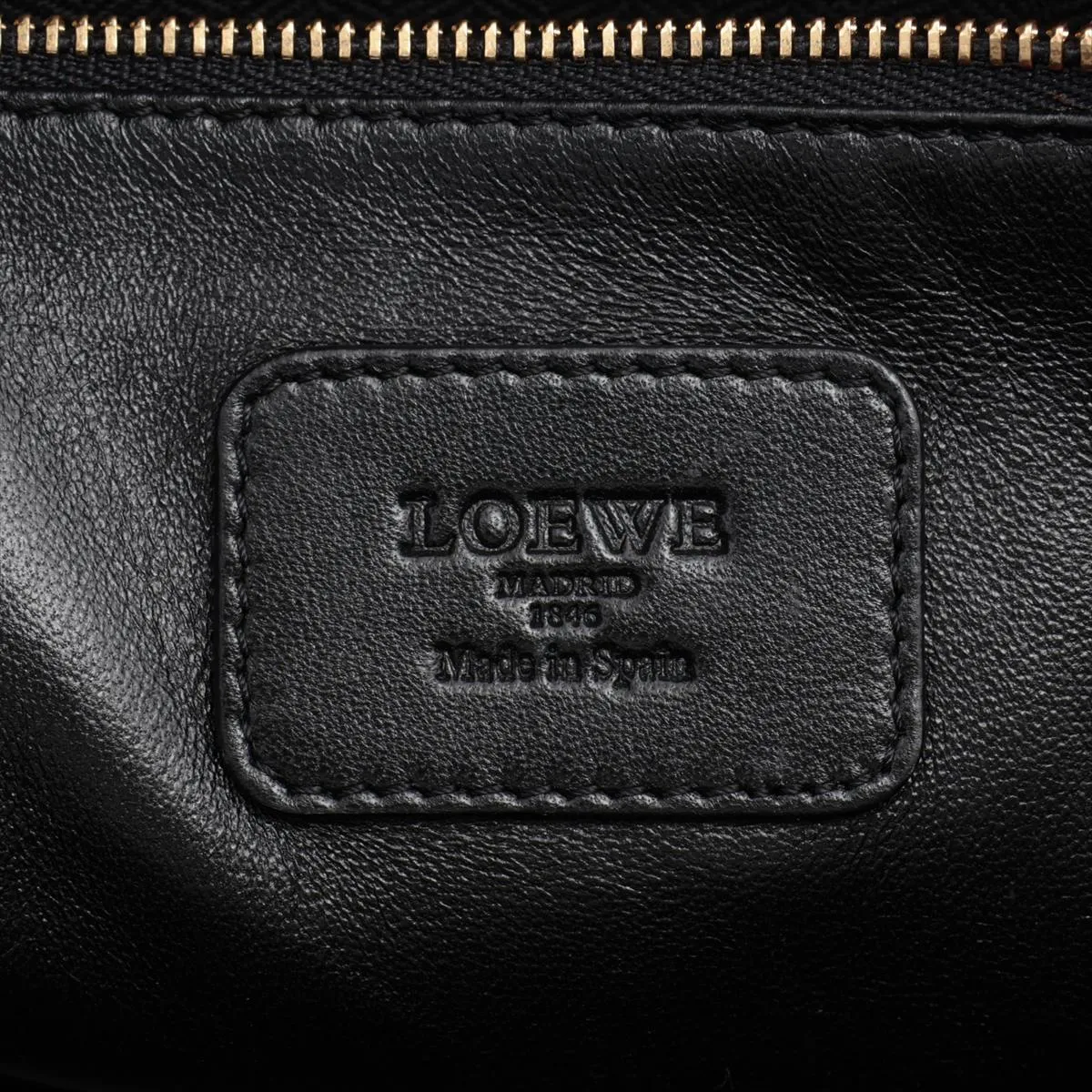 Amazona 36 Leather Handbag Black x Beige — view 10