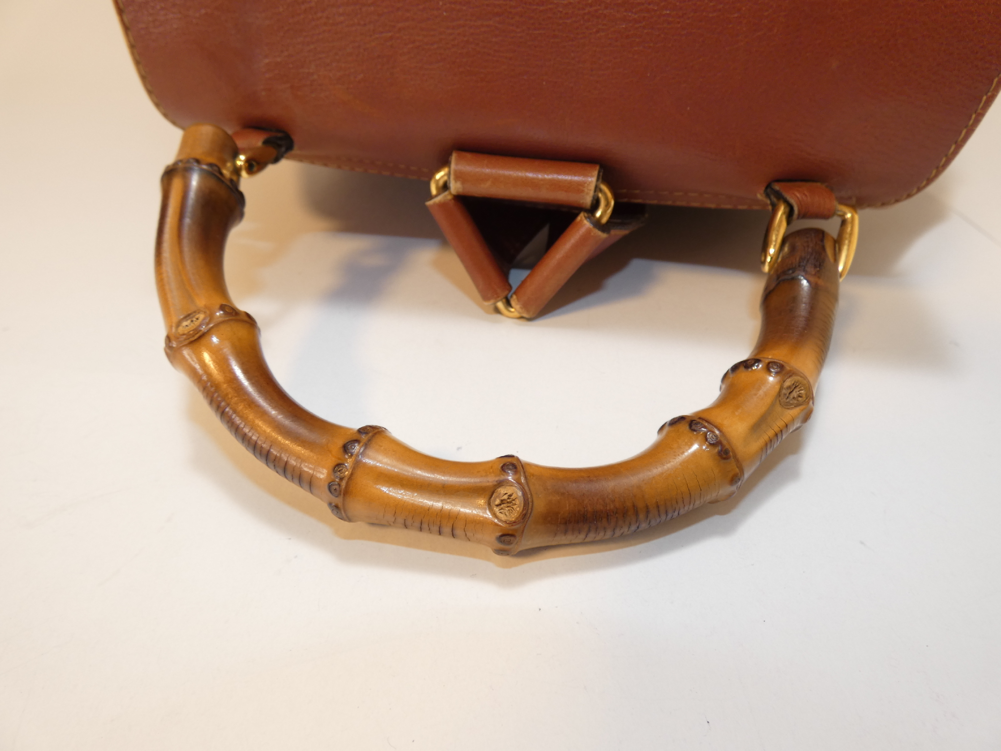 Bamboo Leather Brown Backpack — view 4