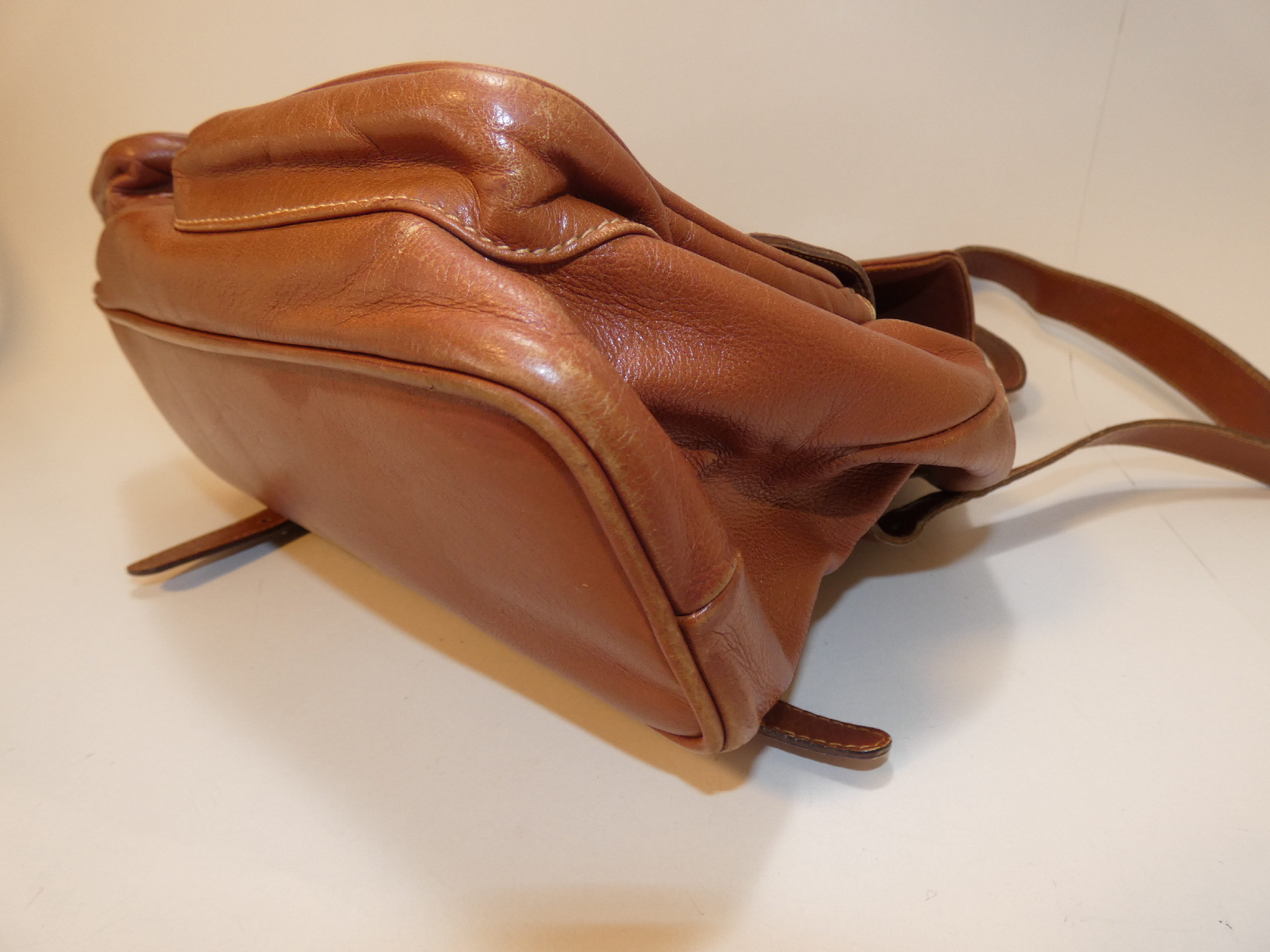 Bamboo Leather Brown Backpack — view 7
