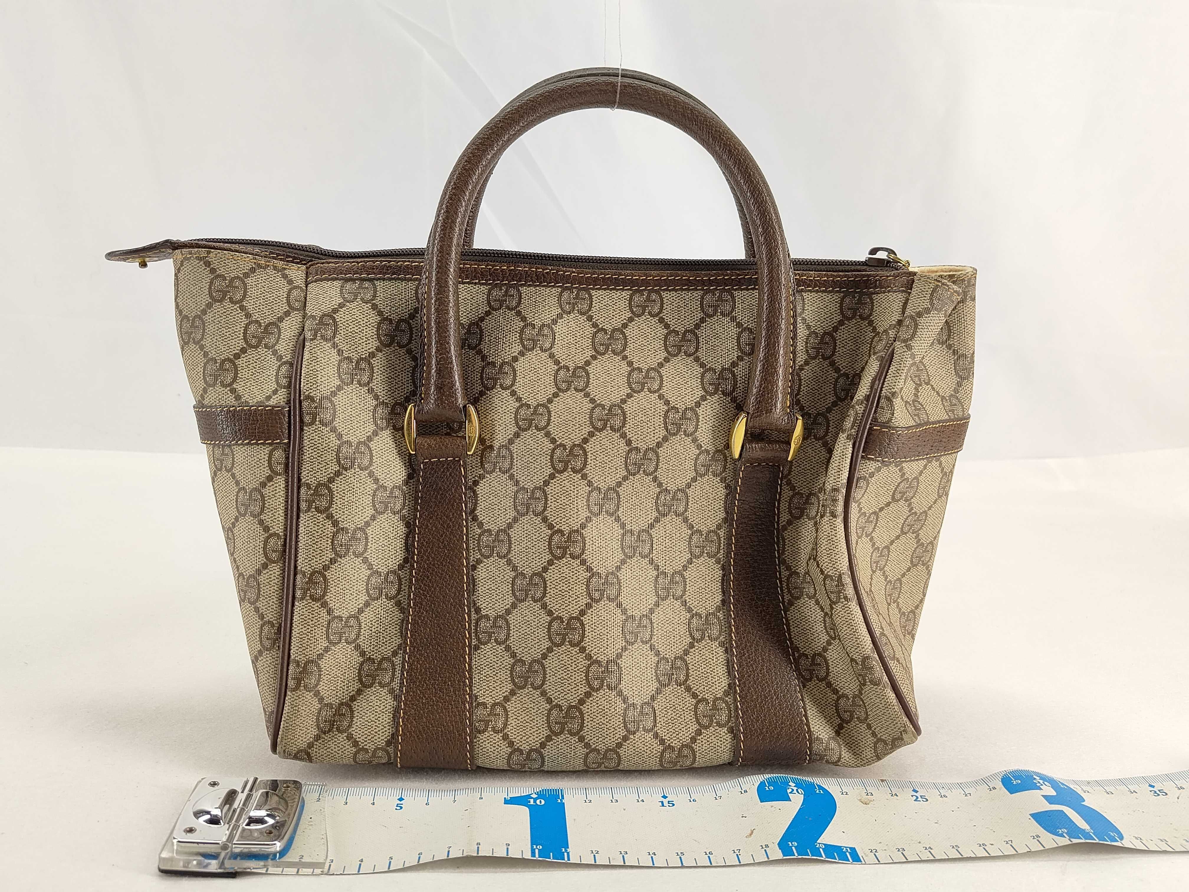 GG Supreme Shoulder Bag, Drawstring Type, Sherry Line, GG Supreme Leather, Brown, Boston Bag (Model ) — view 2