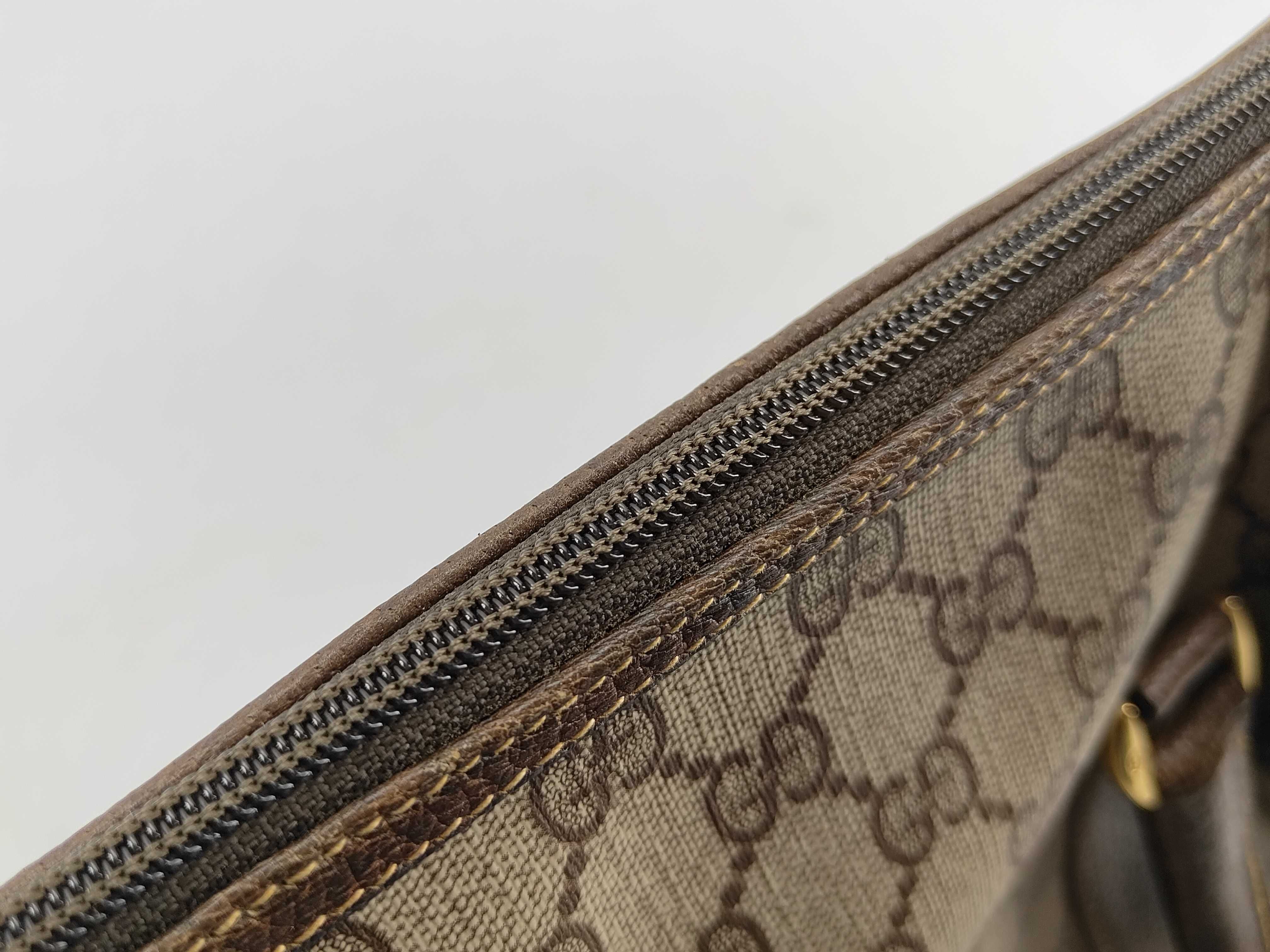 GG Supreme Shoulder Bag, Drawstring Type, Sherry Line, GG Supreme Leather, Brown, Boston Bag (Model ) — view 6