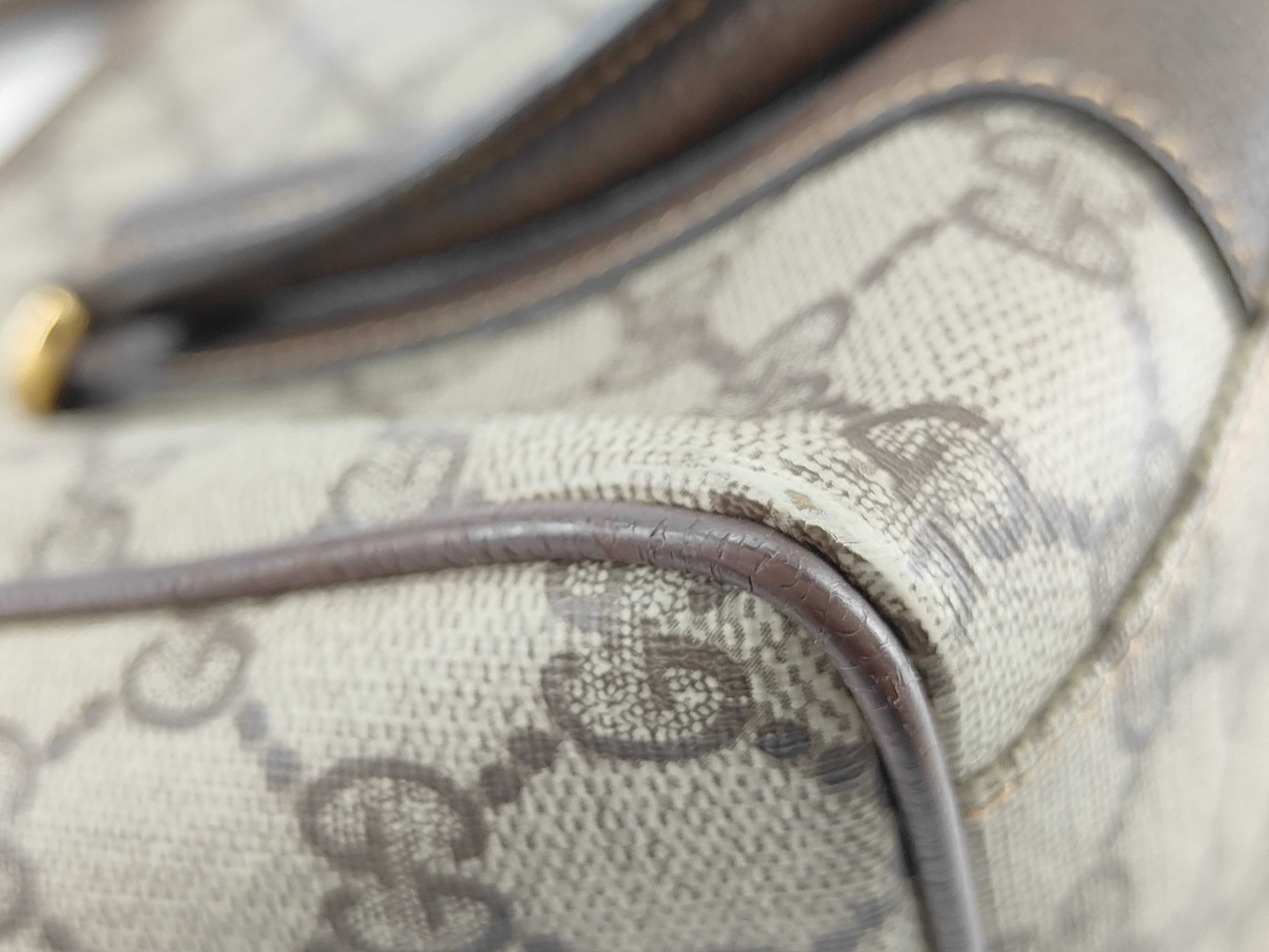 GG Supreme Shoulder Bag, Drawstring Type, Sherry Line, GG Supreme Leather, Brown, Boston Bag (Model ) — view 8