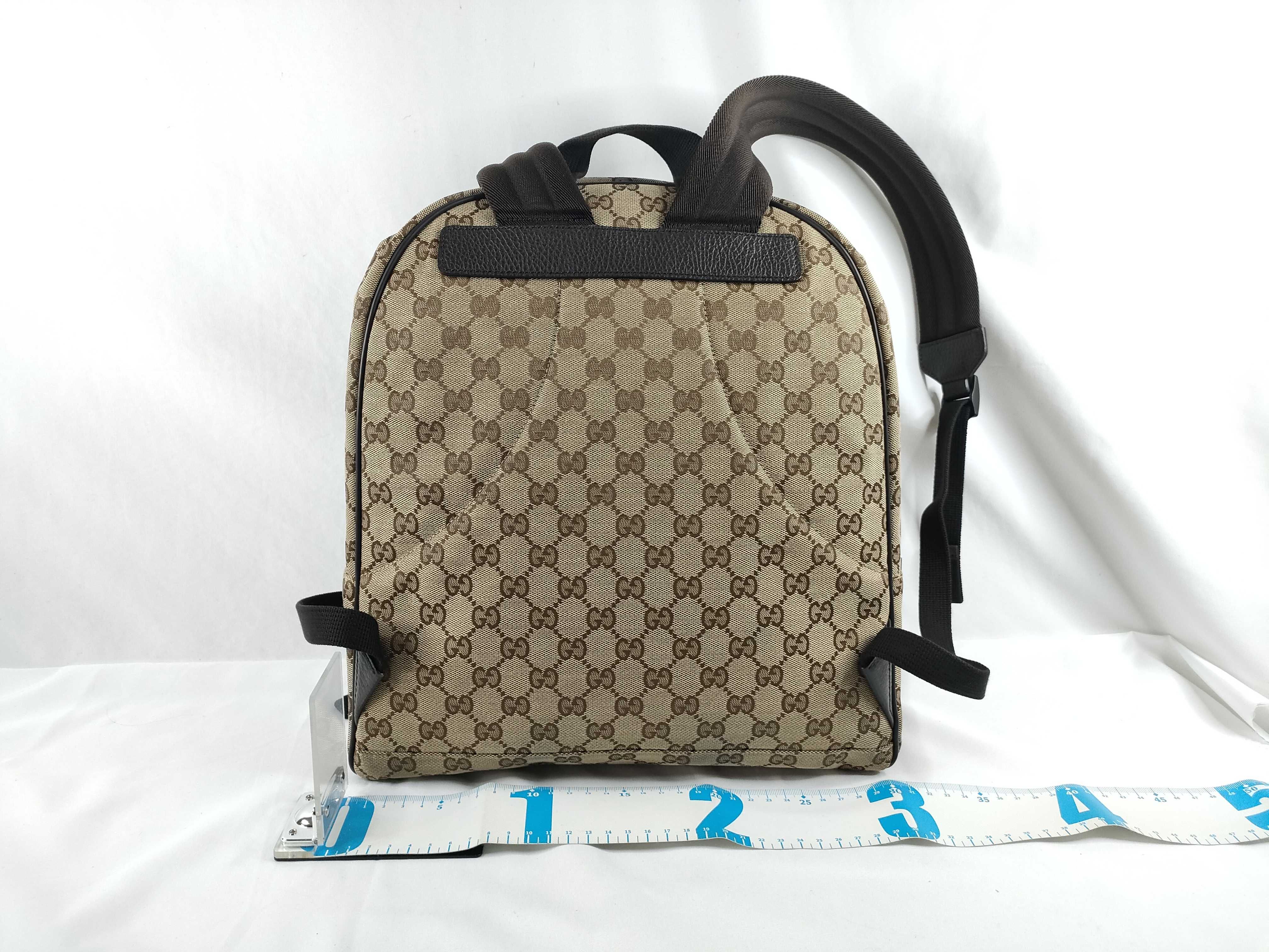 GG Canvas Guccissima Ebony Monogram Canvas Medium Rucksack — view 2