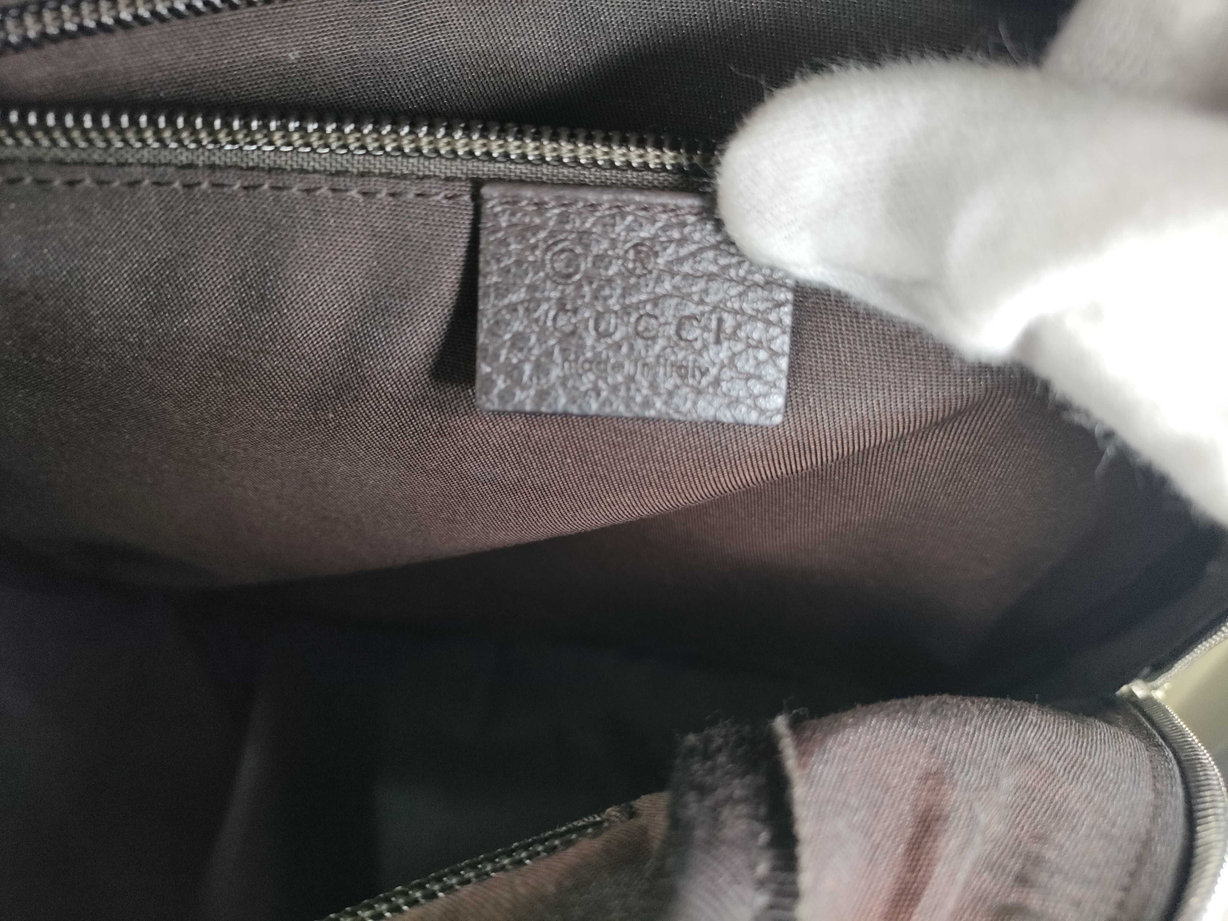 GG Canvas Guccissima Ebony Monogram Canvas Medium Rucksack — view 14