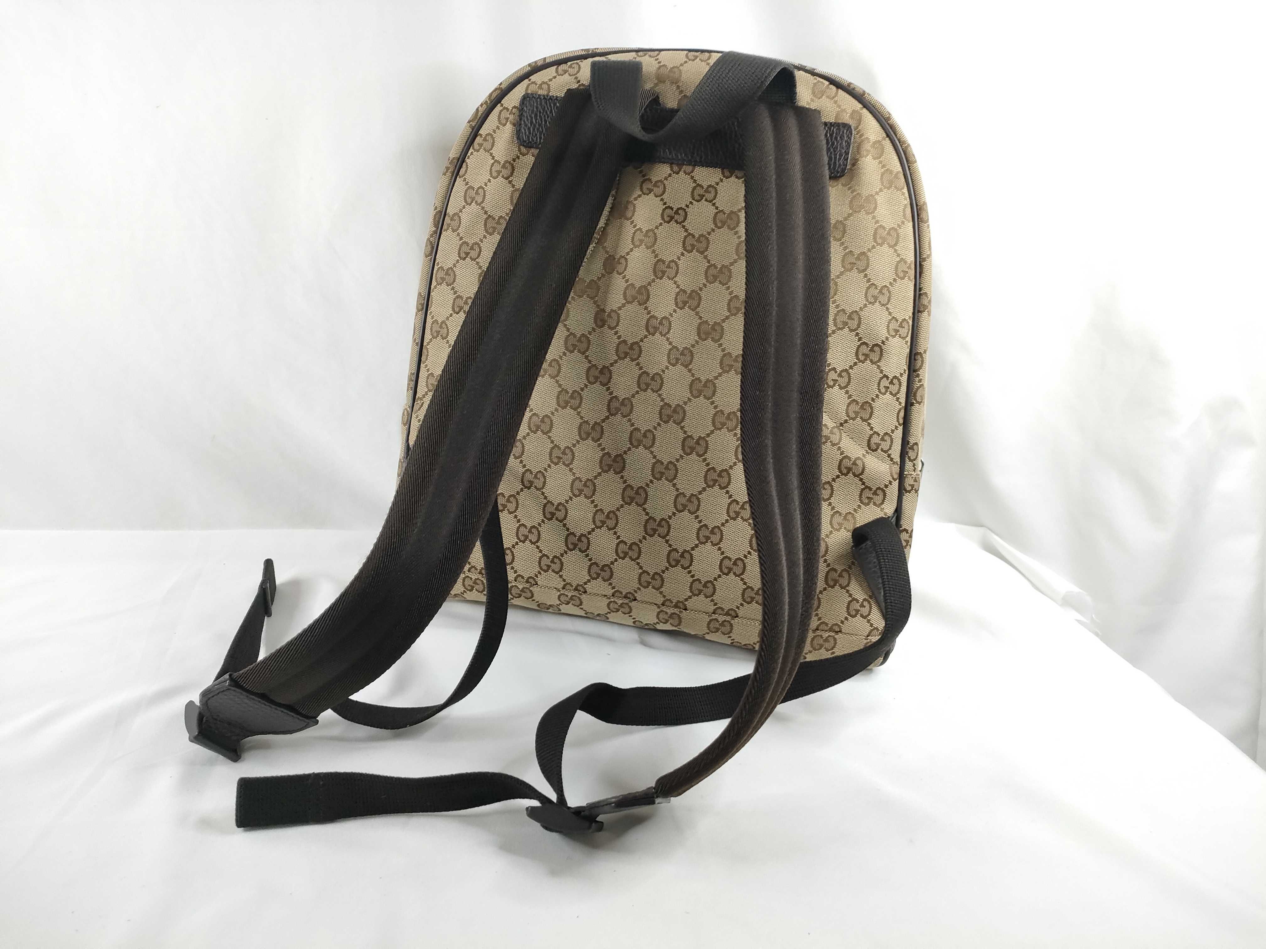 GG Canvas Guccissima Ebony Monogram Canvas Medium Rucksack — view 6