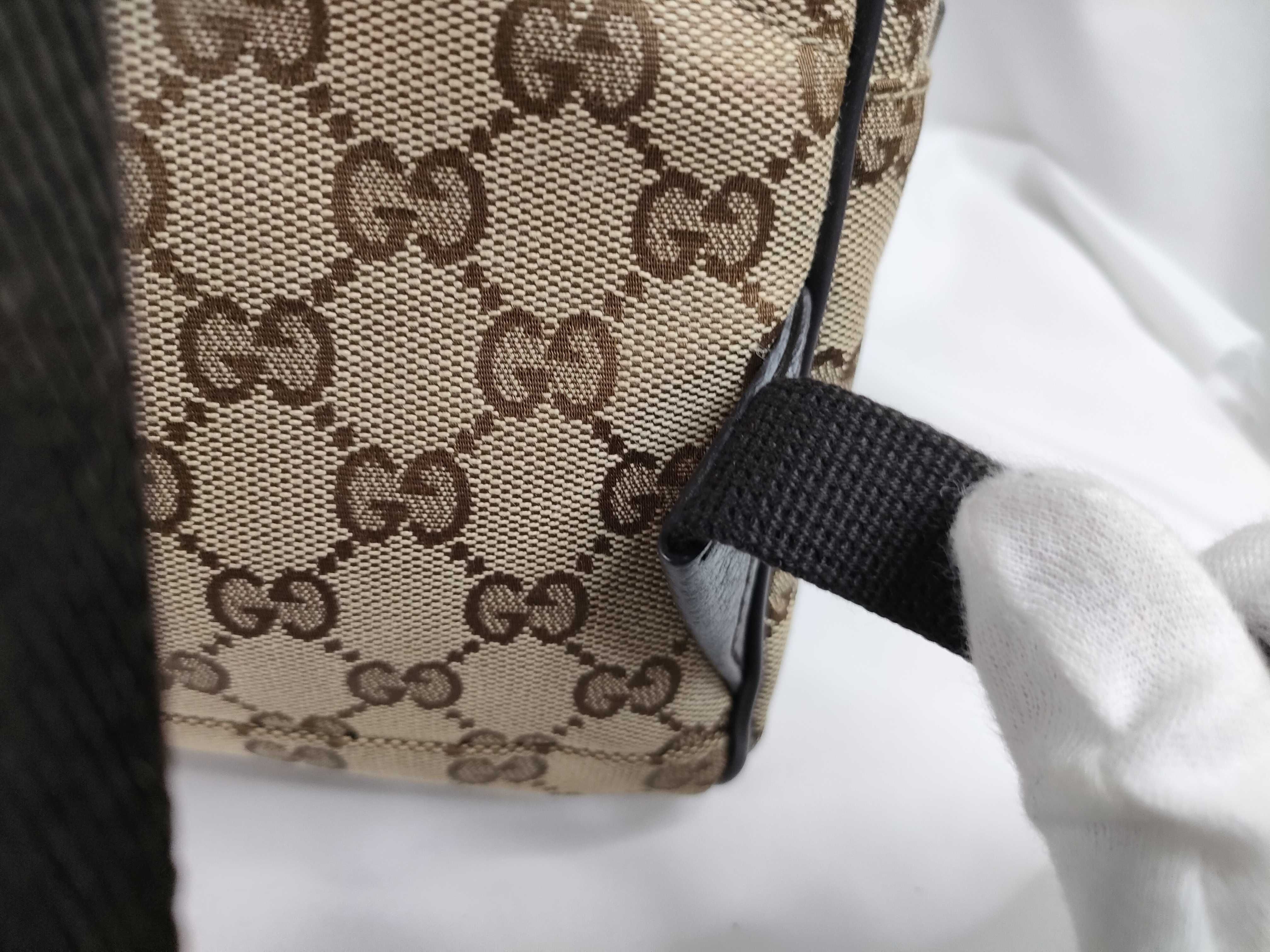 GG Canvas Guccissima Ebony Monogram Canvas Medium Rucksack — view 8