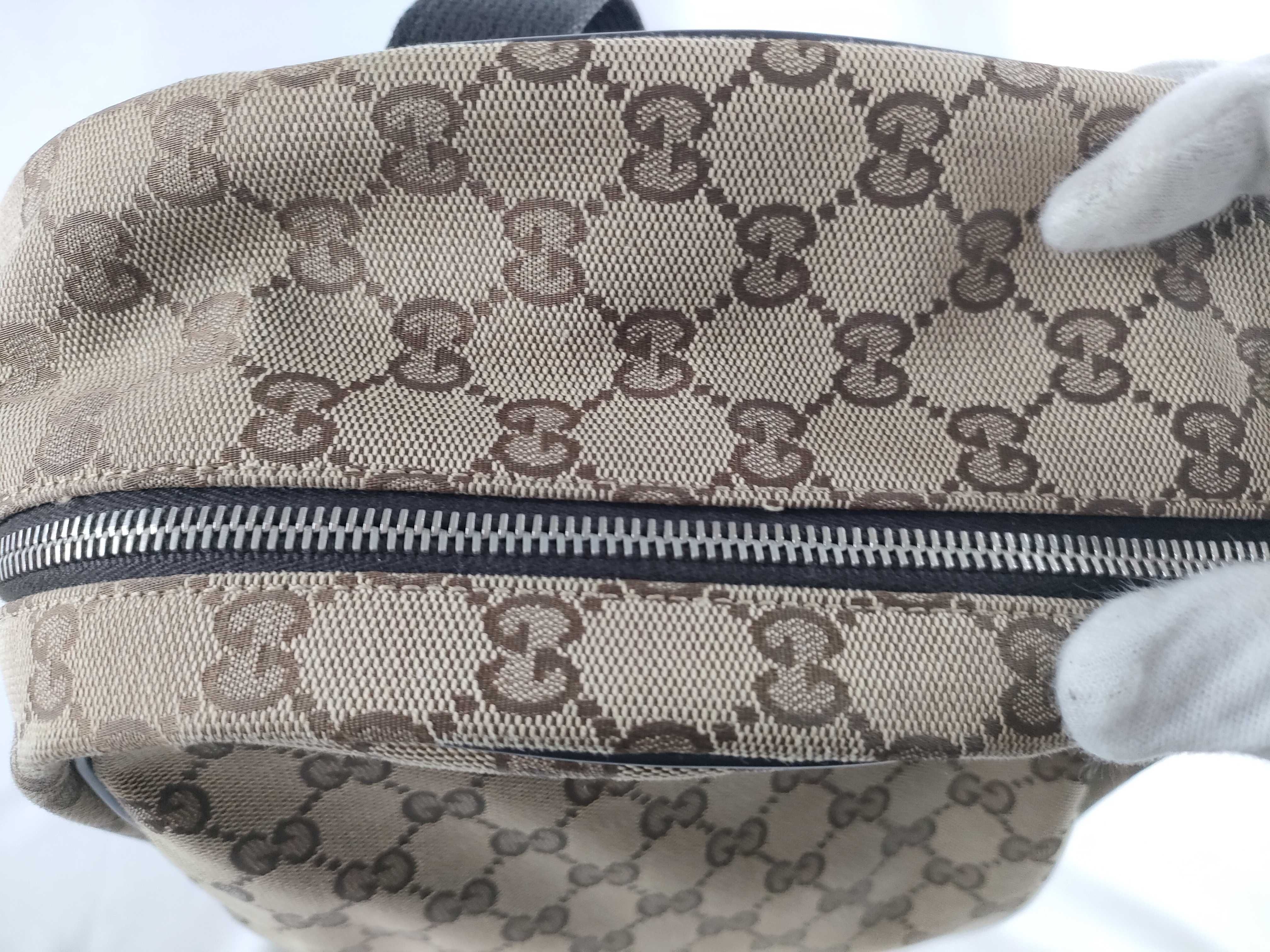 GG Canvas Guccissima Ebony Monogram Canvas Medium Rucksack — view 9