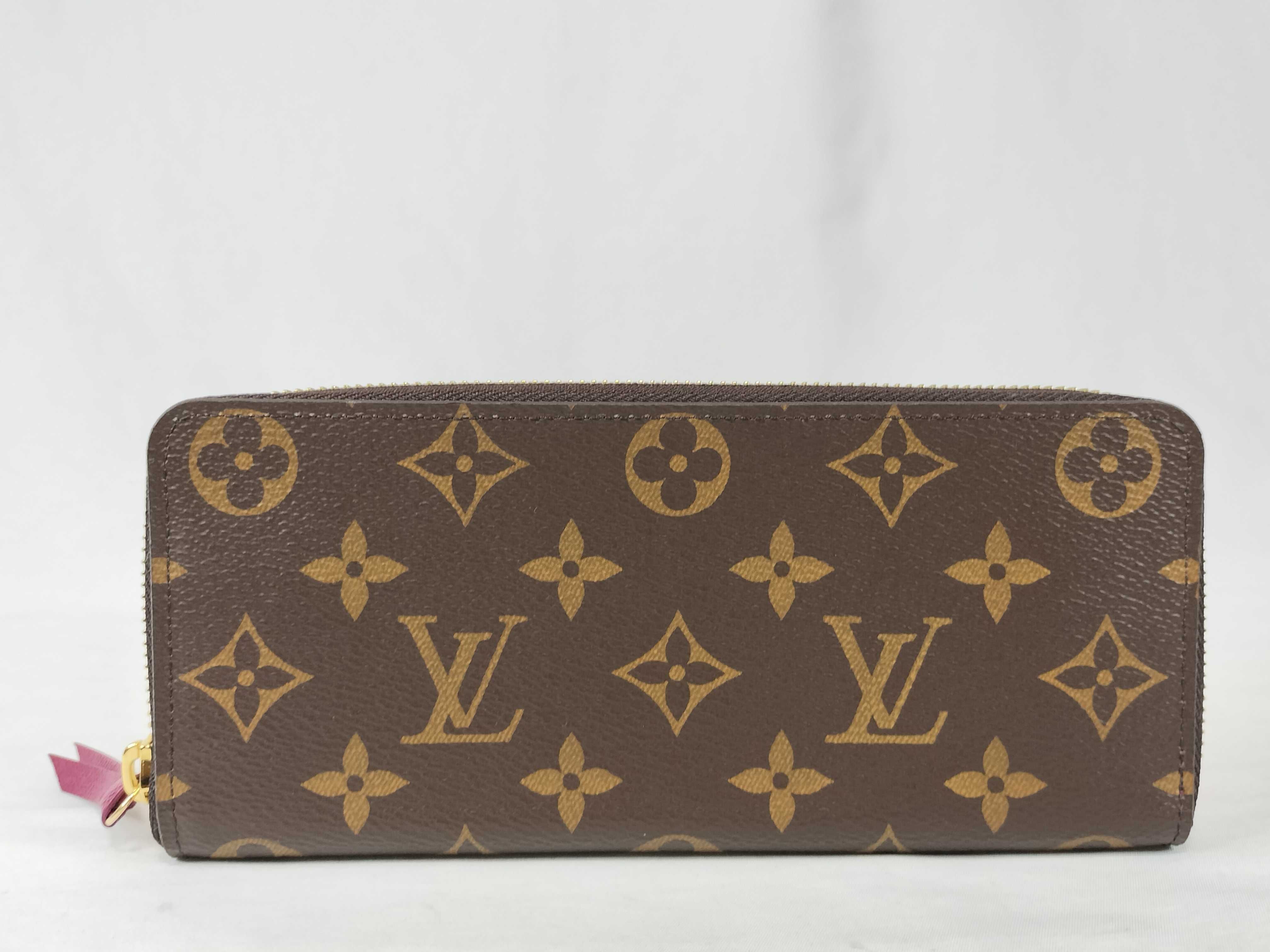 Monogram Louis Vuitton M60742 Portefeuille Clemence Wallet