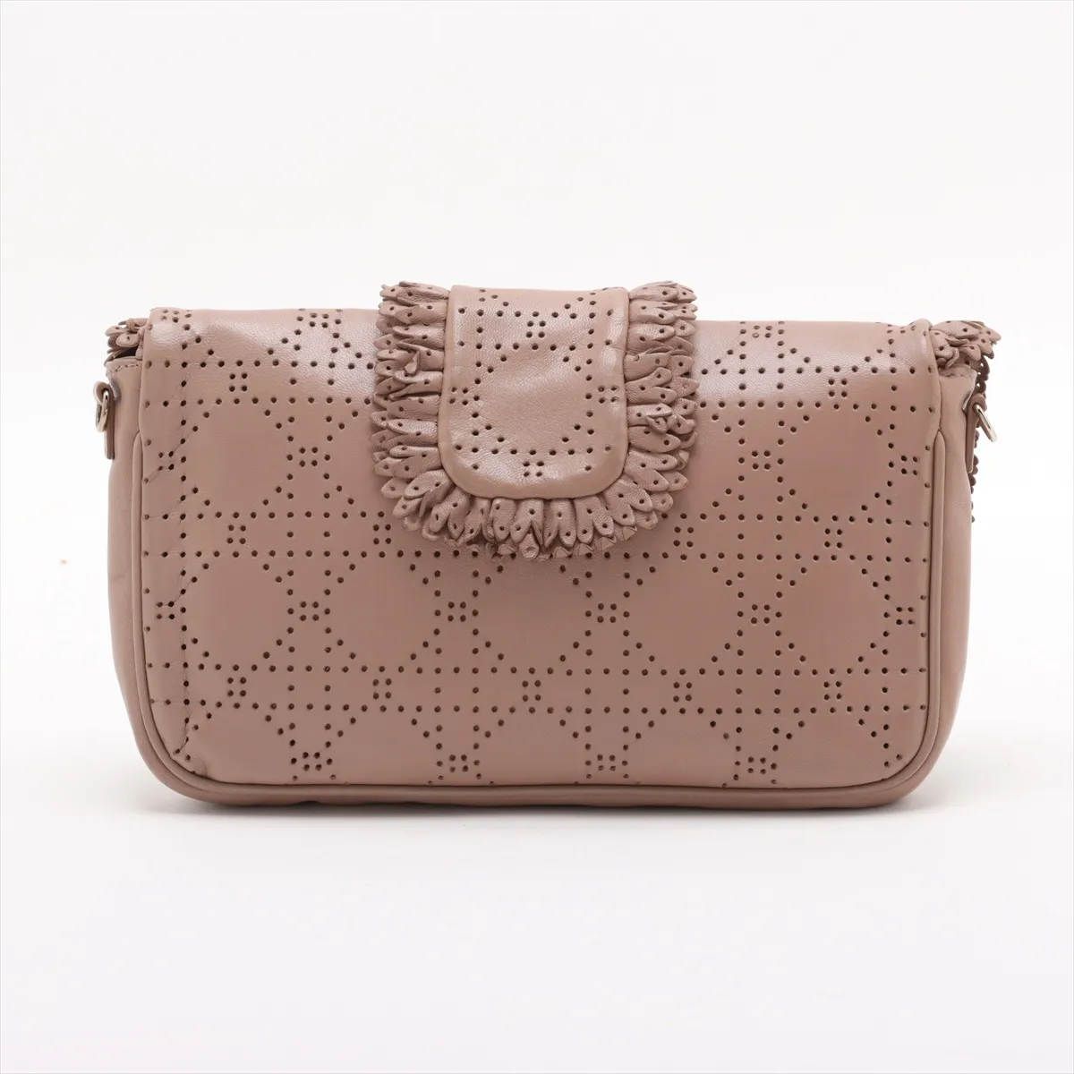 Cannage New Rock Leather Chain Shoulder Bag Pink — view 2