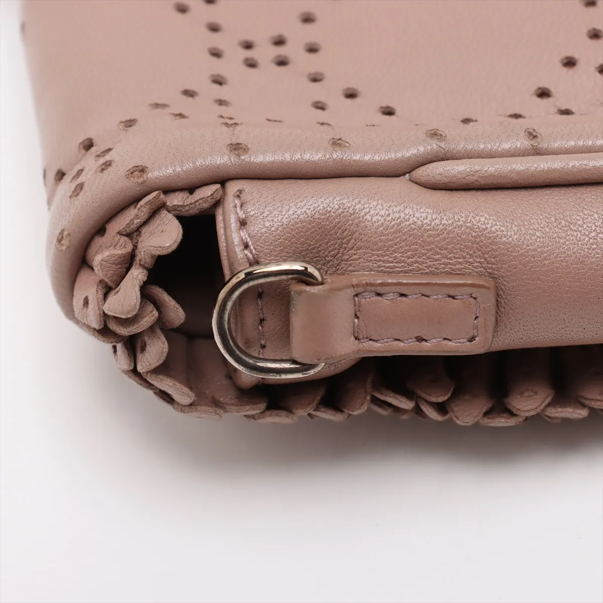 Cannage New Rock Leather Chain Shoulder Bag Pink — view 9