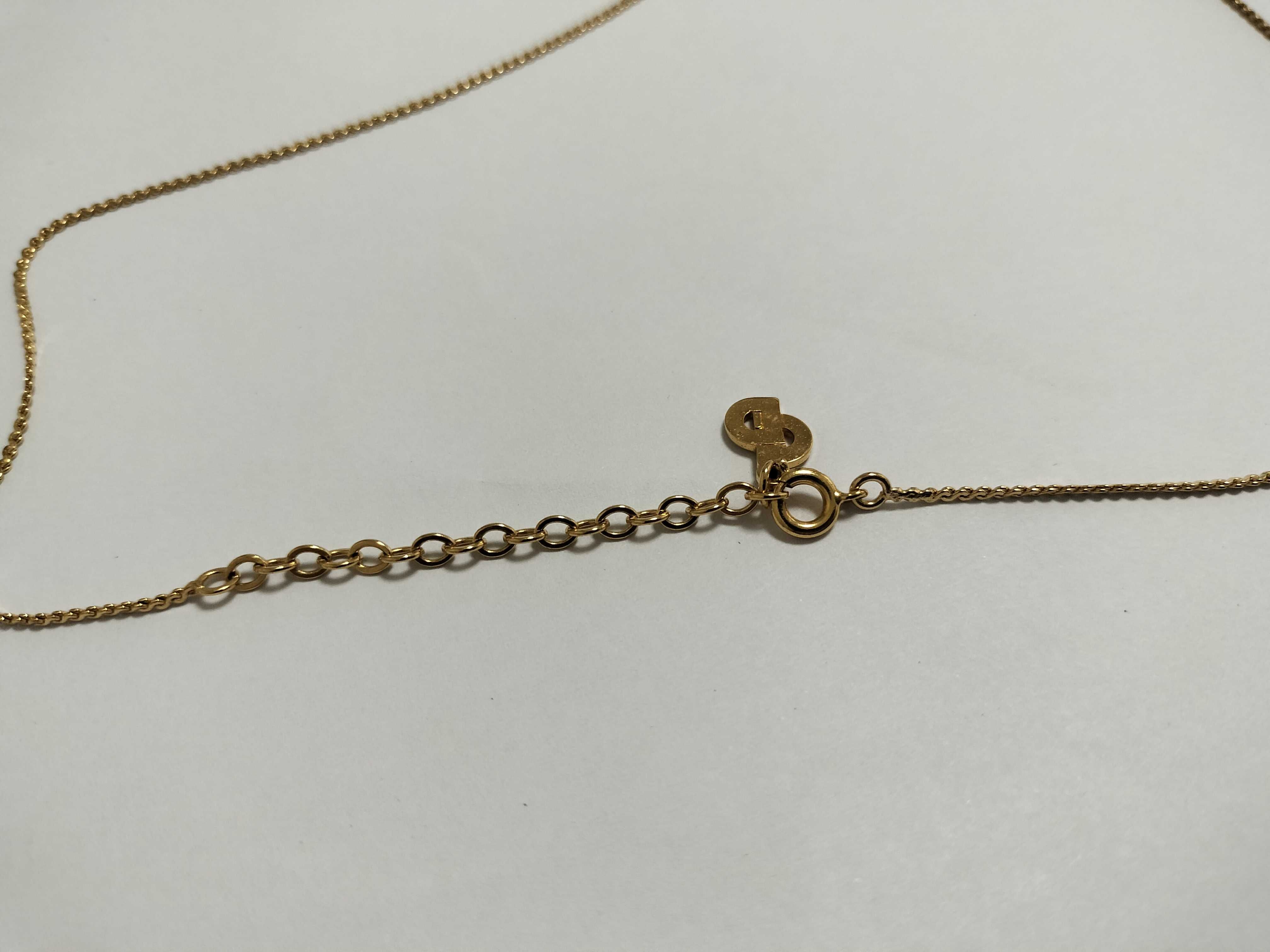 CD Logo Necklace with Rhinestones — view 5