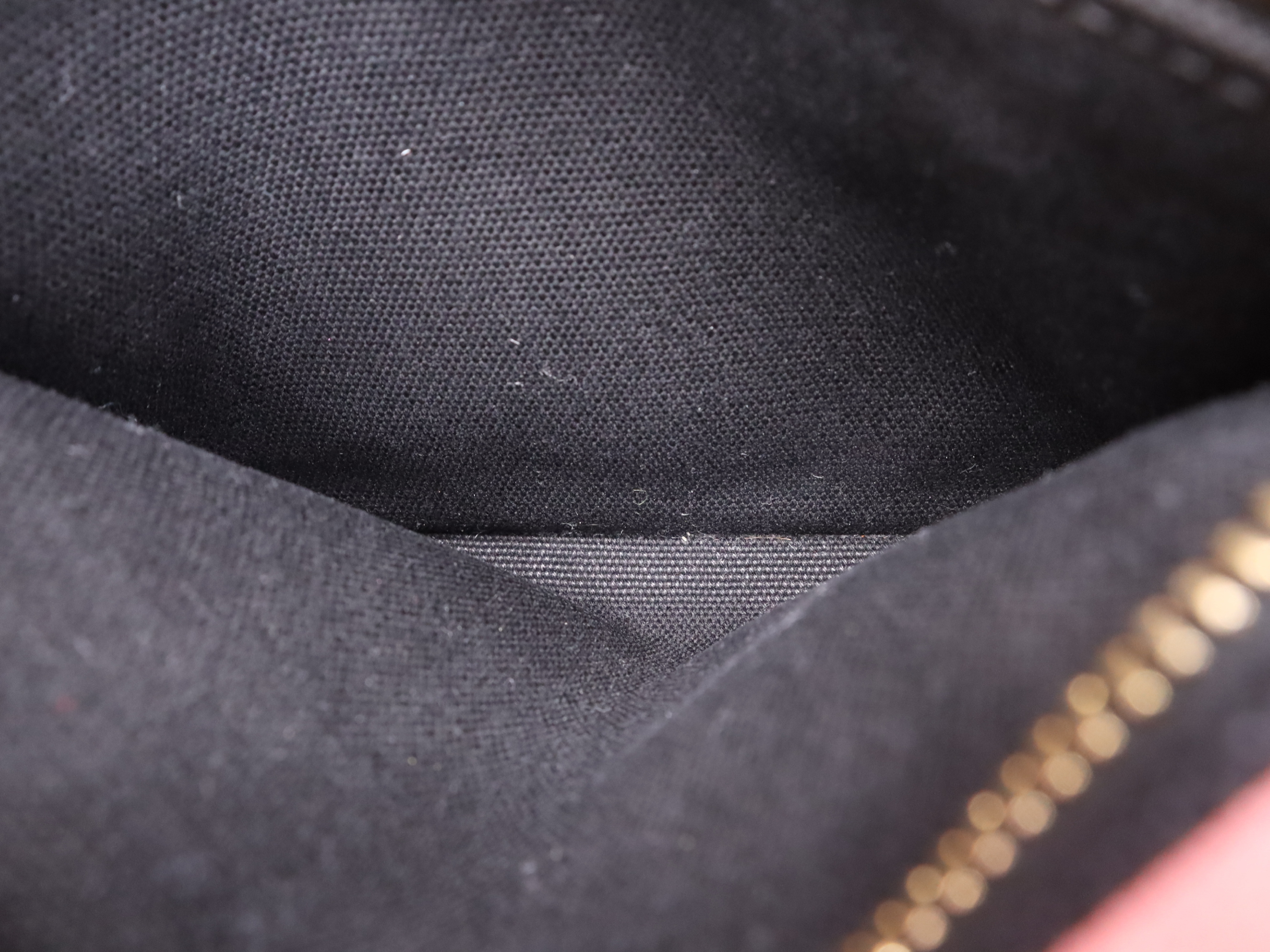 Denim Canapa Mini Tote Bag in Pink with Gold Hardware and Shoulder Strap — view 14