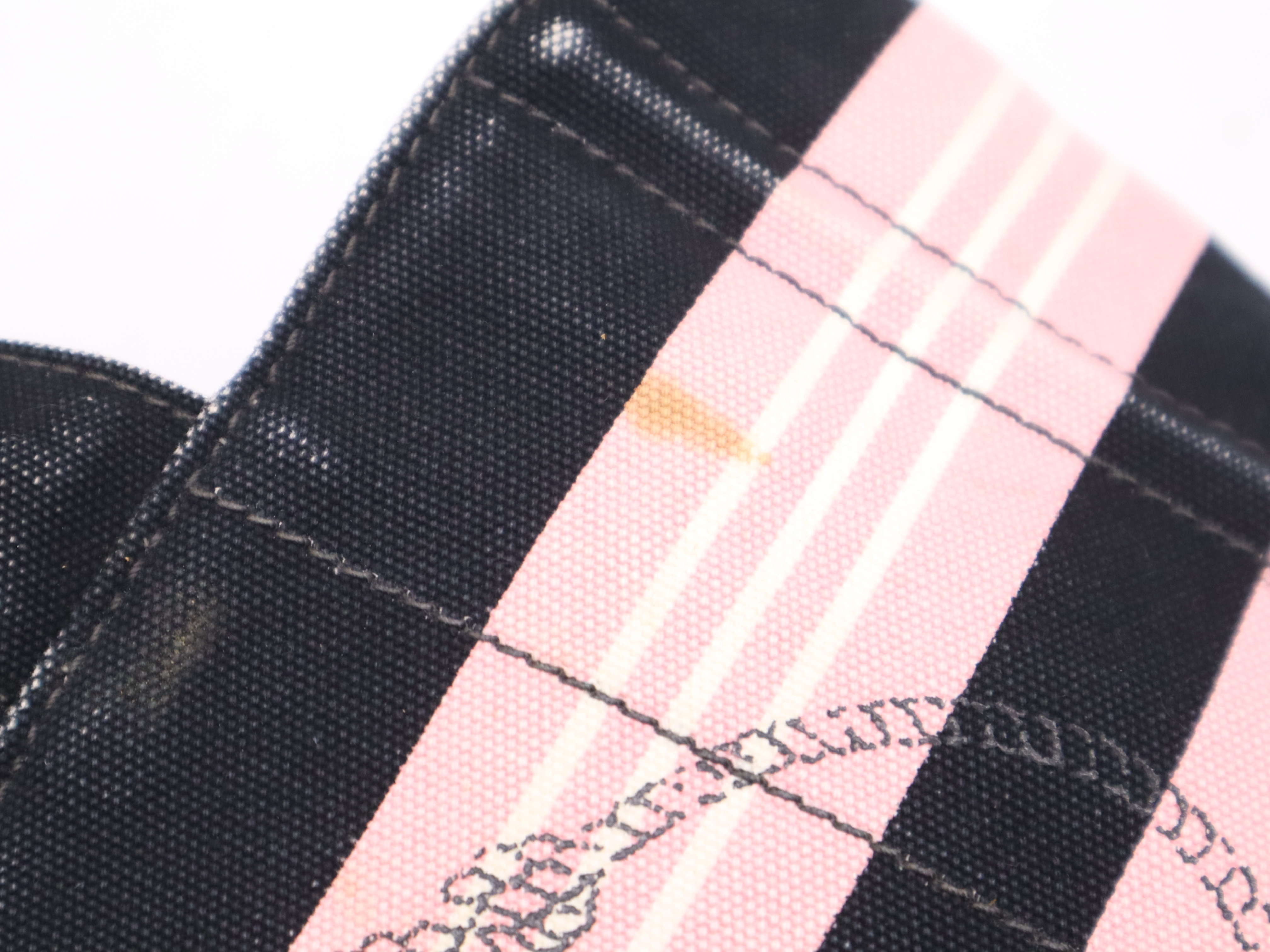 Denim Canapa Mini Tote Bag in Pink with Gold Hardware and Shoulder Strap — view 10