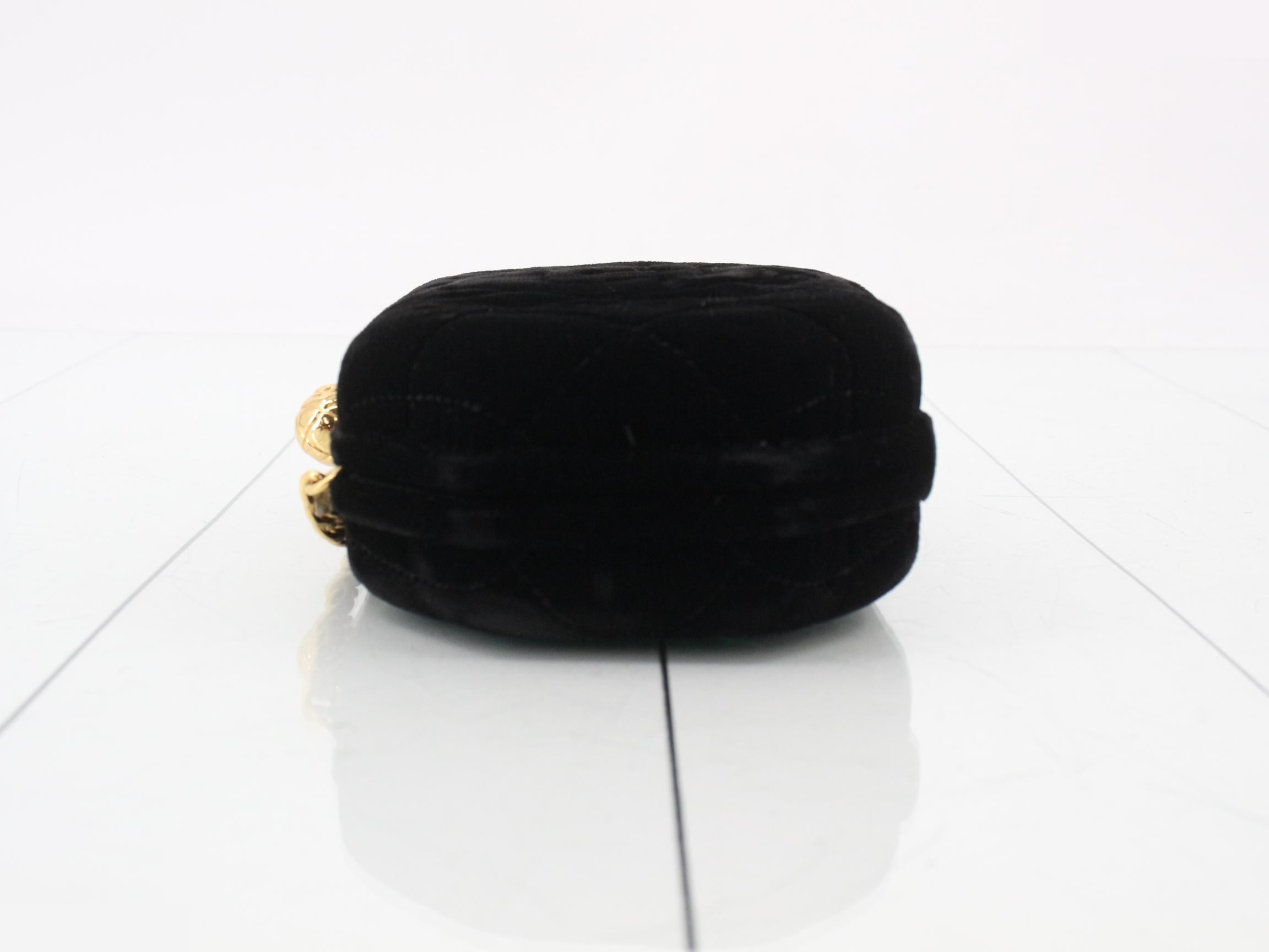 Evening Coco Mark Matelassé Velvet Shoulder Bag, Series 3 — view 4