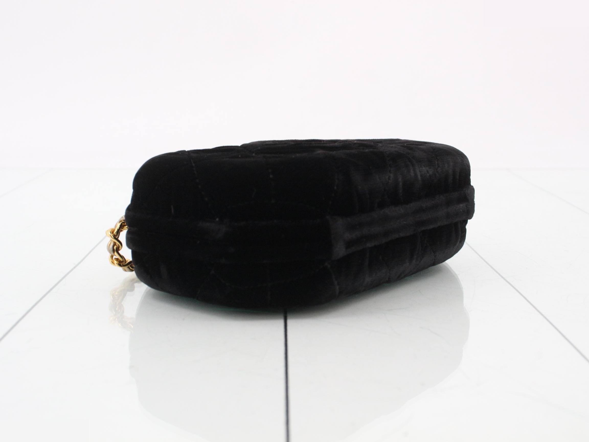 Evening Coco Mark Matelassé Velvet Shoulder Bag, Series 3 — view 5
