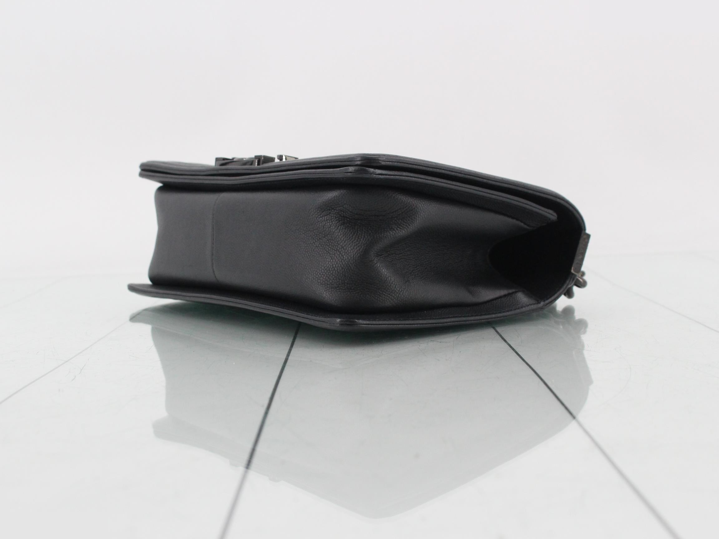 Boy Chanel Caviar Chain Shoulder Bag, Black — view 6