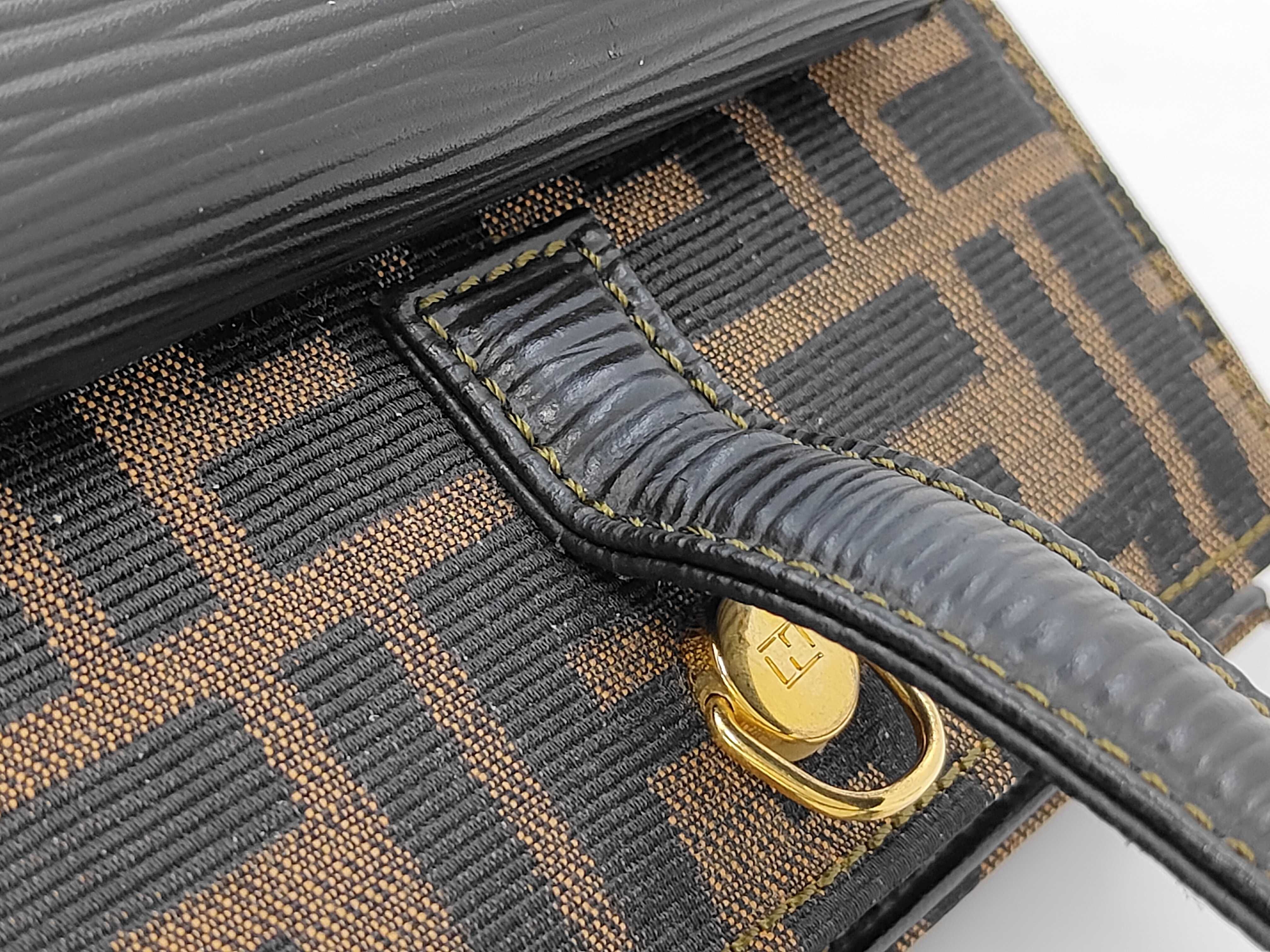 0914750207 2-Way Handbag/Shoulder Bag, Nylon Canvas, Brown Handbag — view 7
