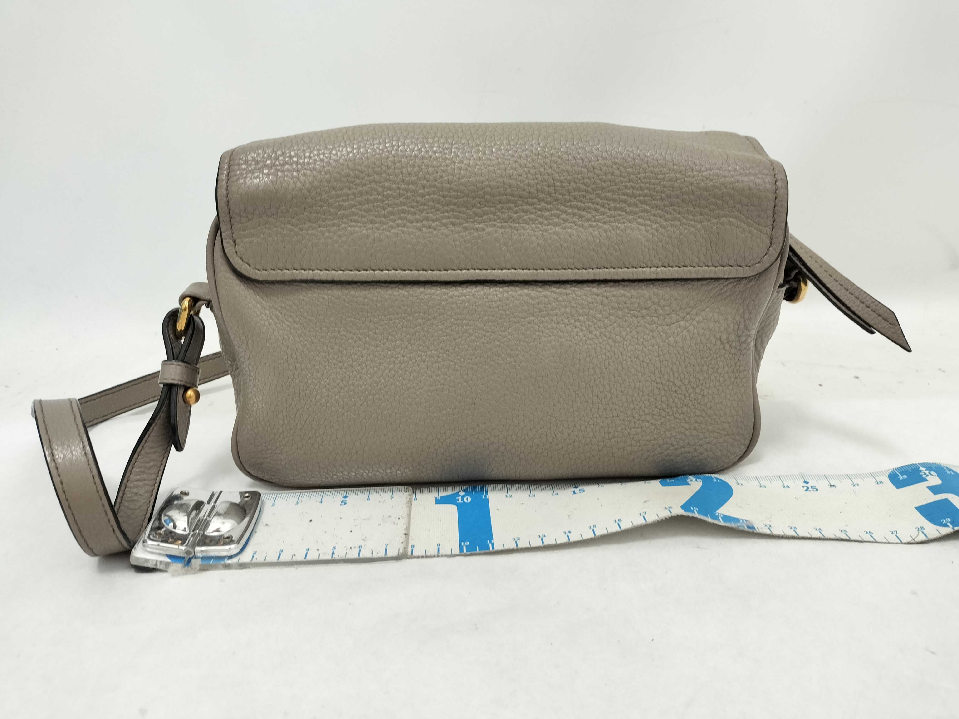 Shoulder Bag Leather Gray Shoulder Bag — view 2