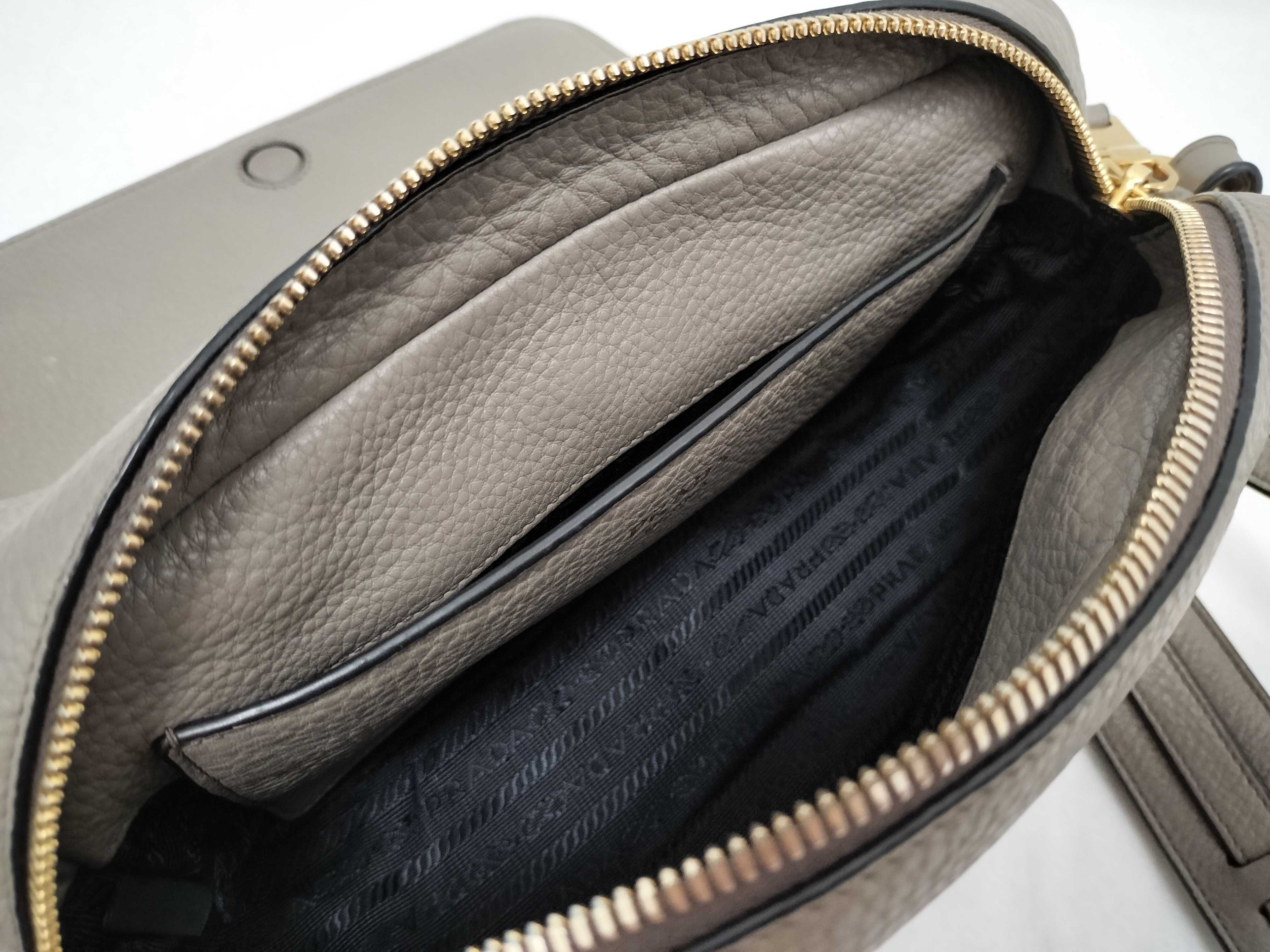 Shoulder Bag Leather Gray Shoulder Bag — view 11