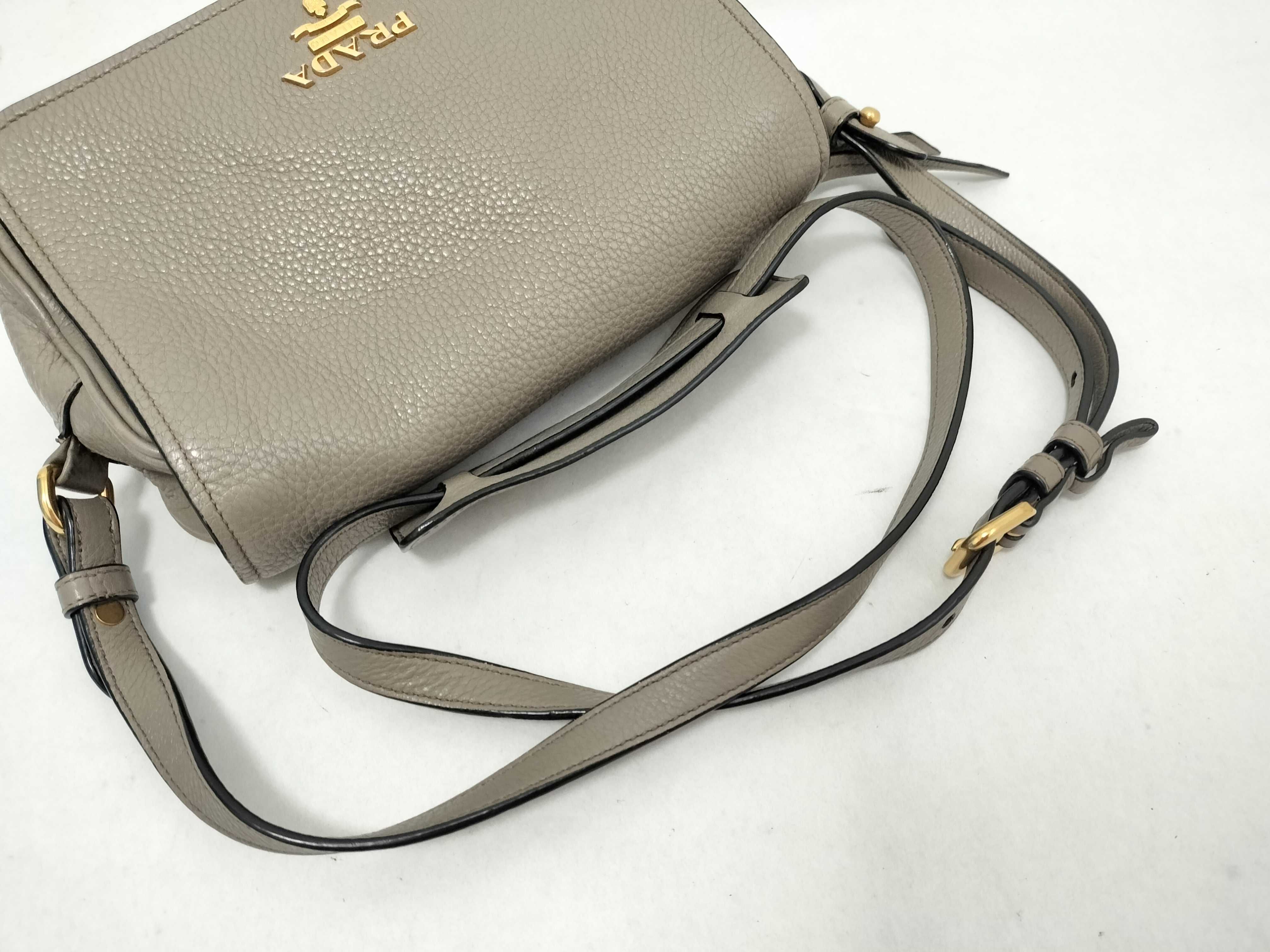 Shoulder Bag Leather Gray Shoulder Bag — view 3