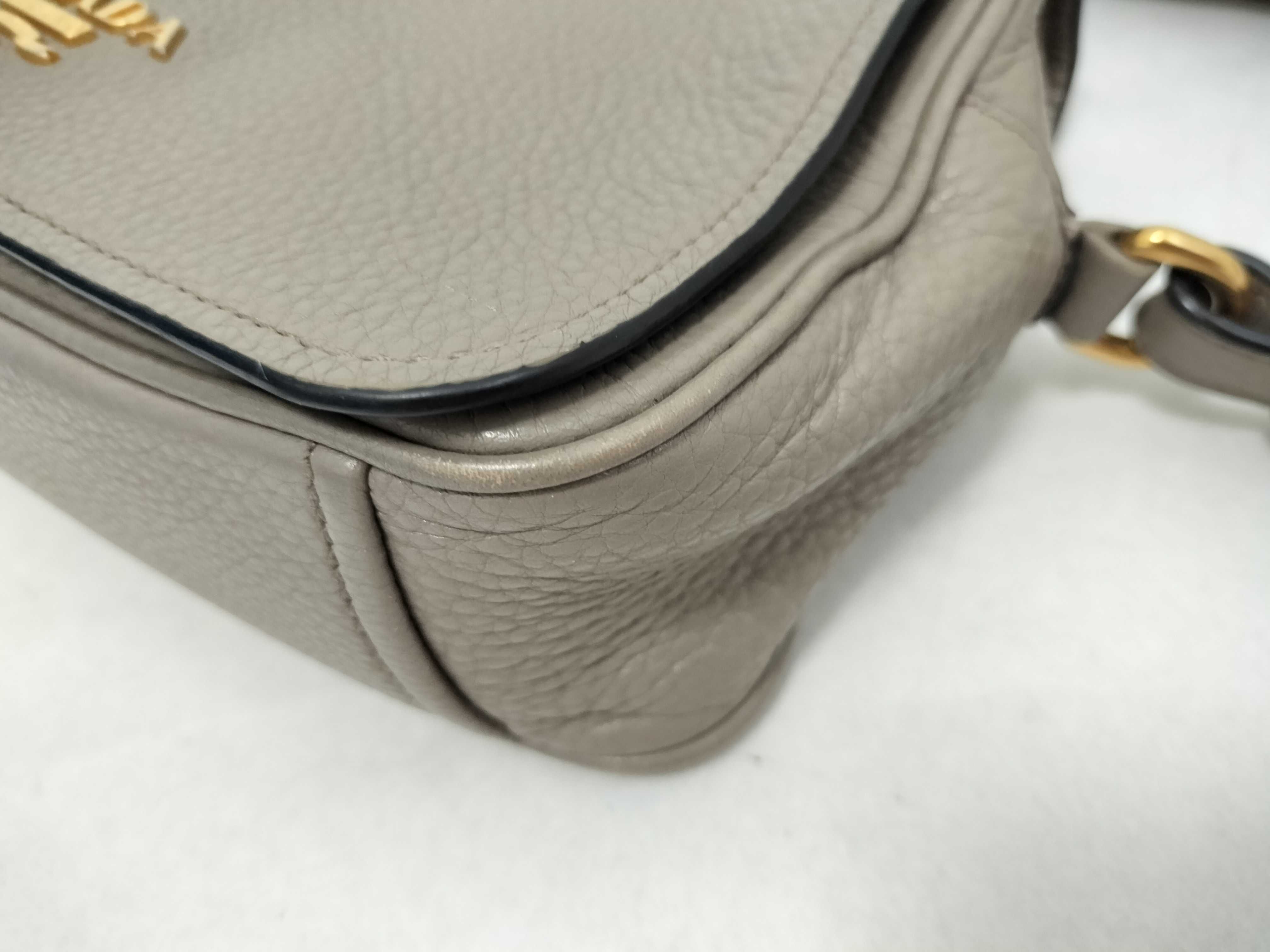 Shoulder Bag Leather Gray Shoulder Bag — view 7