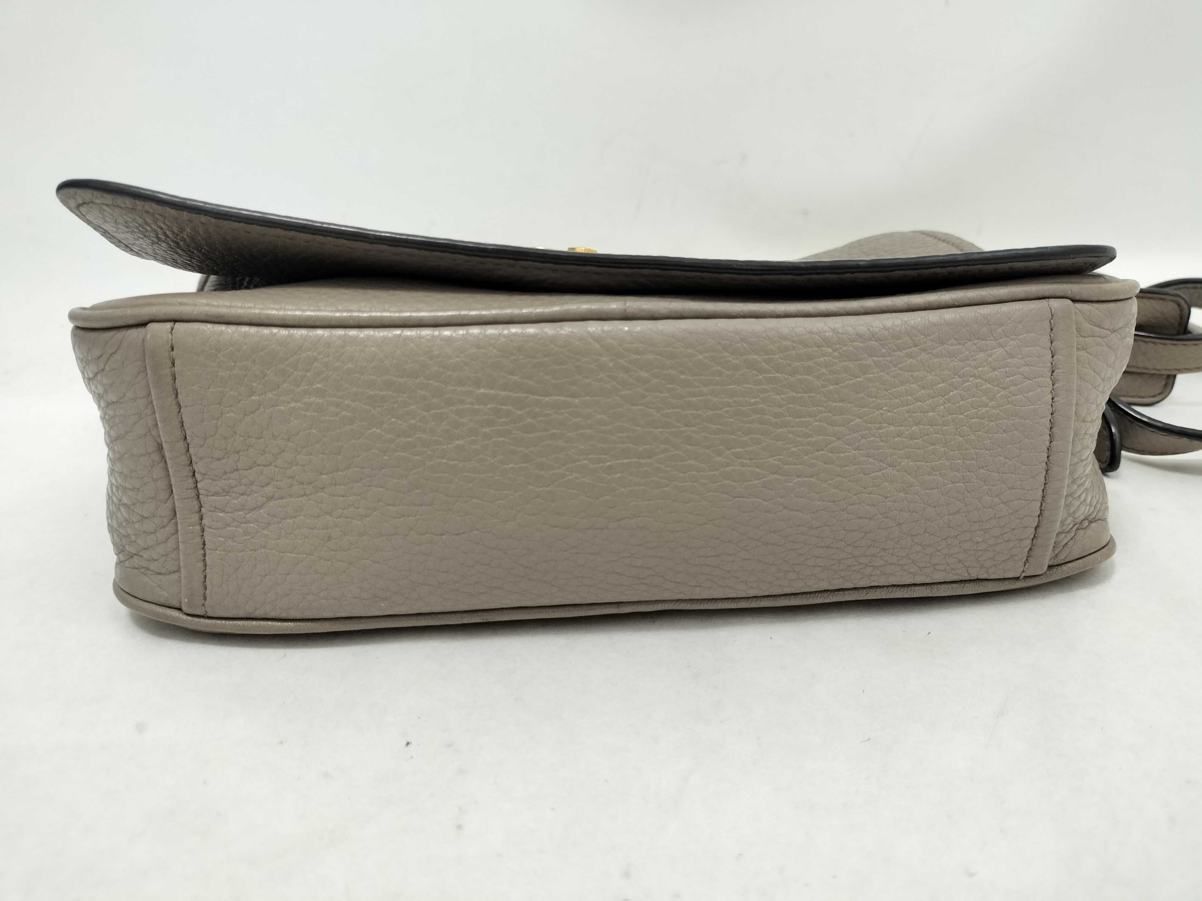 Shoulder Bag Leather Gray Shoulder Bag — view 8