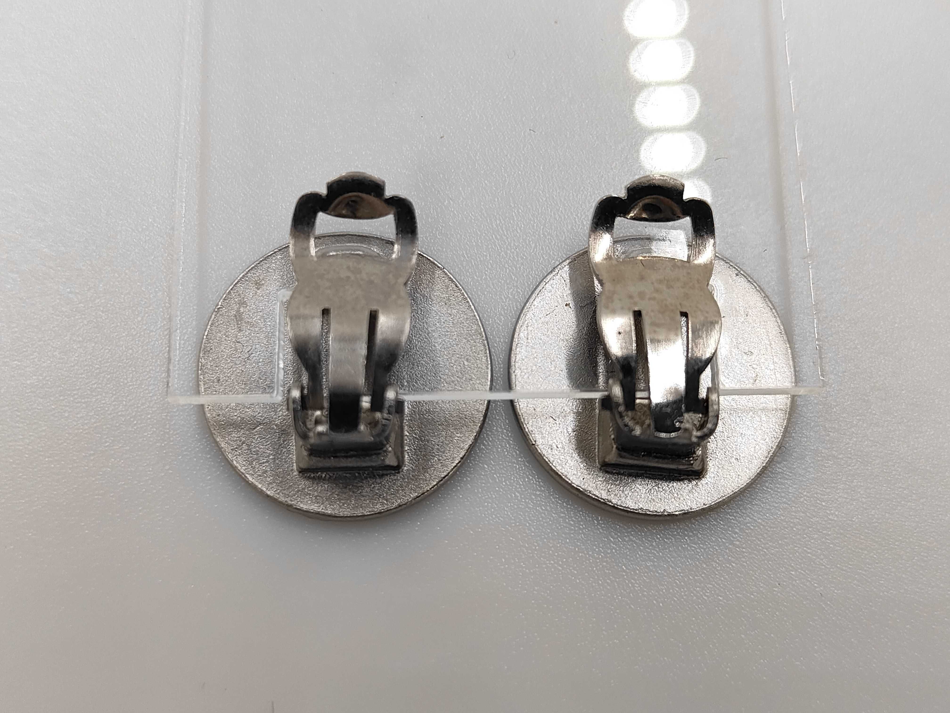 Silver Black Metal Coco Mark CROISIERE 2000 Earrings (with comments) 00C Earrings — view 2