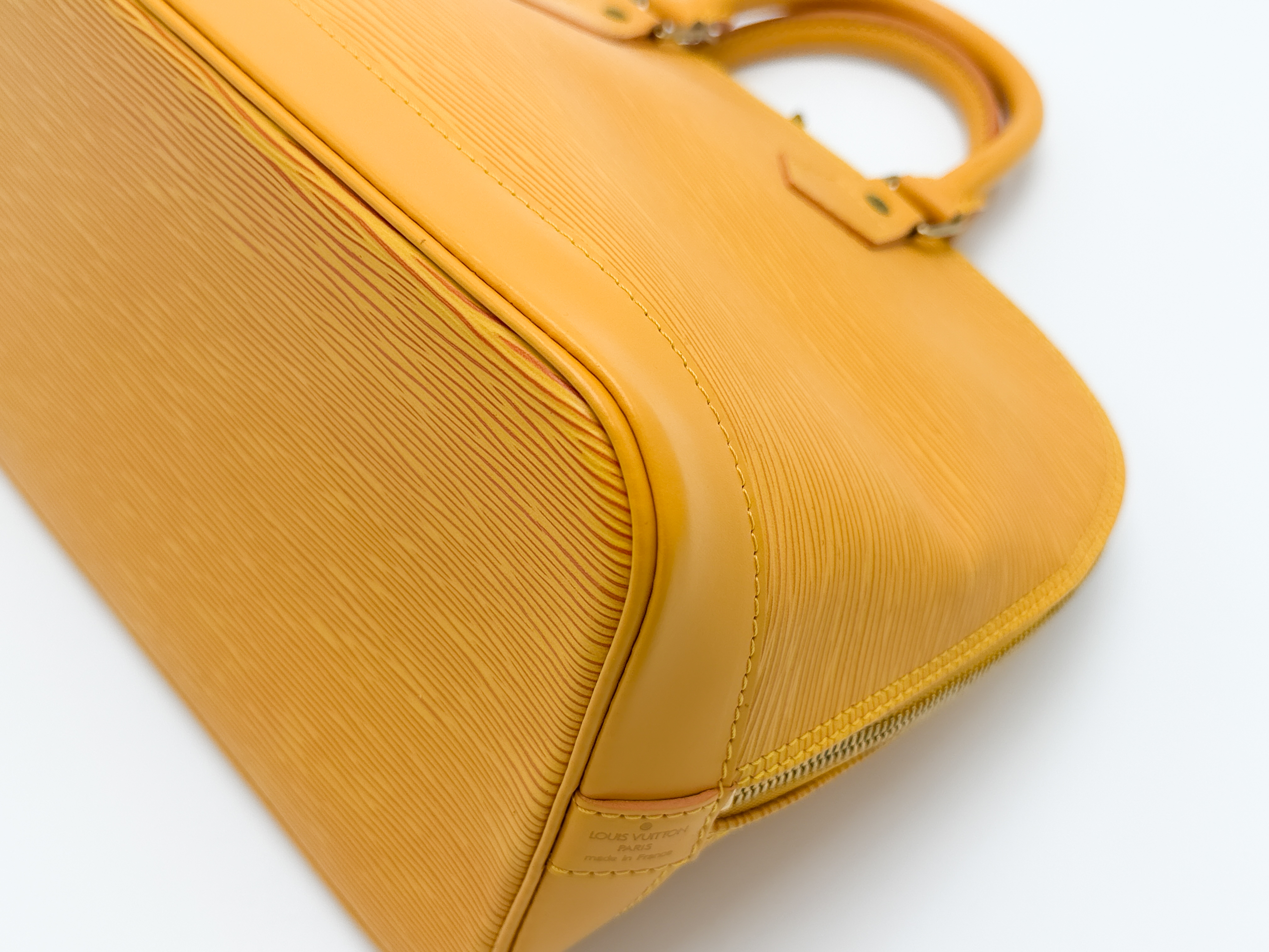 Epi M52149 Alma PM Tassili Yellow Handbag — view 13