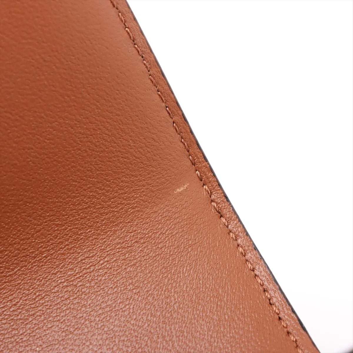 Triomphe PVC Chain Shoulder Bag Brown — view 10
