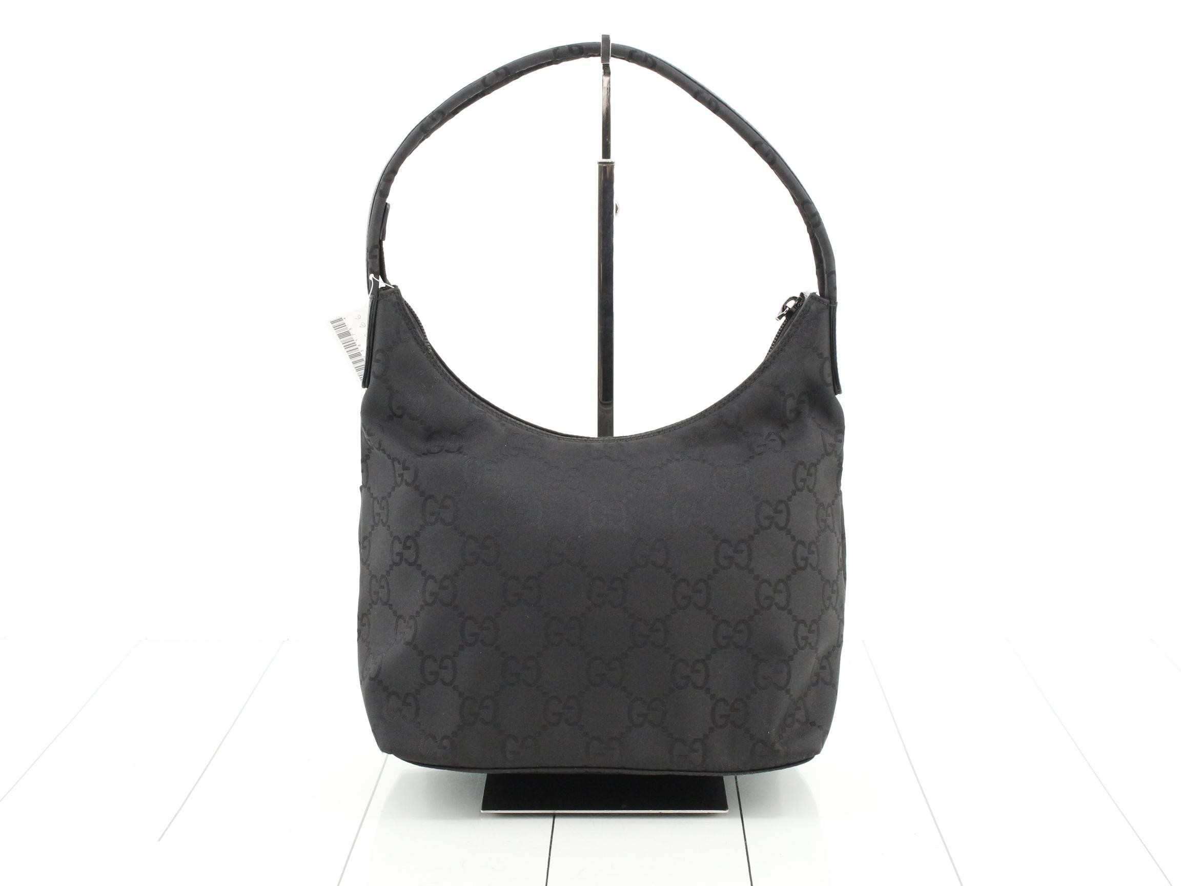 GG Nylon One-Shoulder Bag, Black — view 2