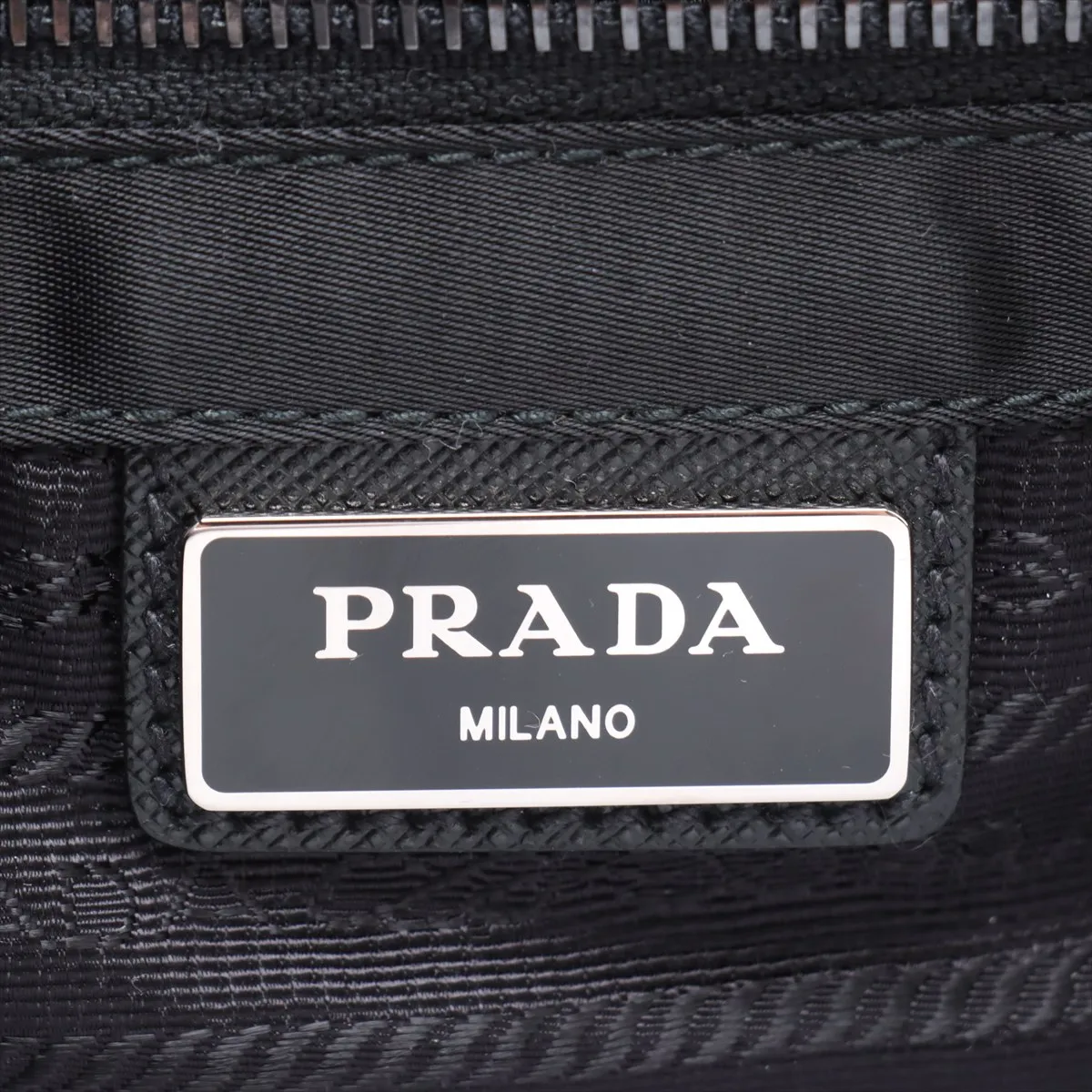 Tessuto Nylon x Leather Shoulder Bag, Black — view 13