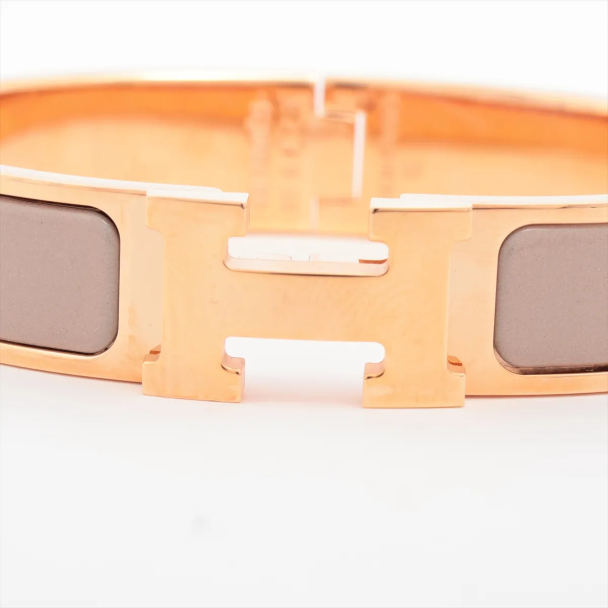 Click H Fan ST0273 Bangle GP Pink Gold x Marron Glace — view 3