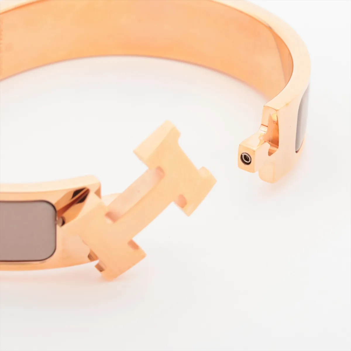 Click H Fan ST0273 Bangle GP Pink Gold x Marron Glace — view 5
