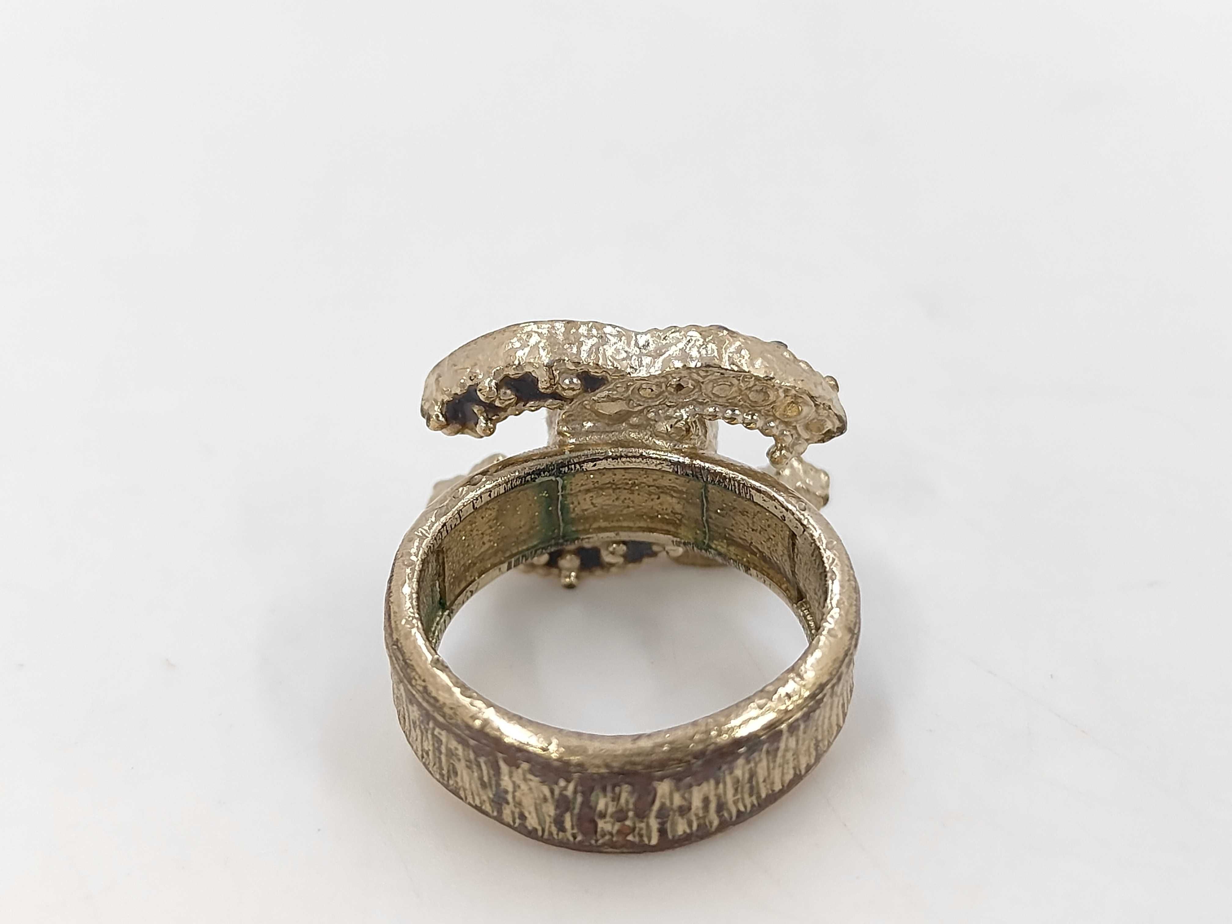 Coco Mark Rhinestone Ring, Size 10 — view 4
