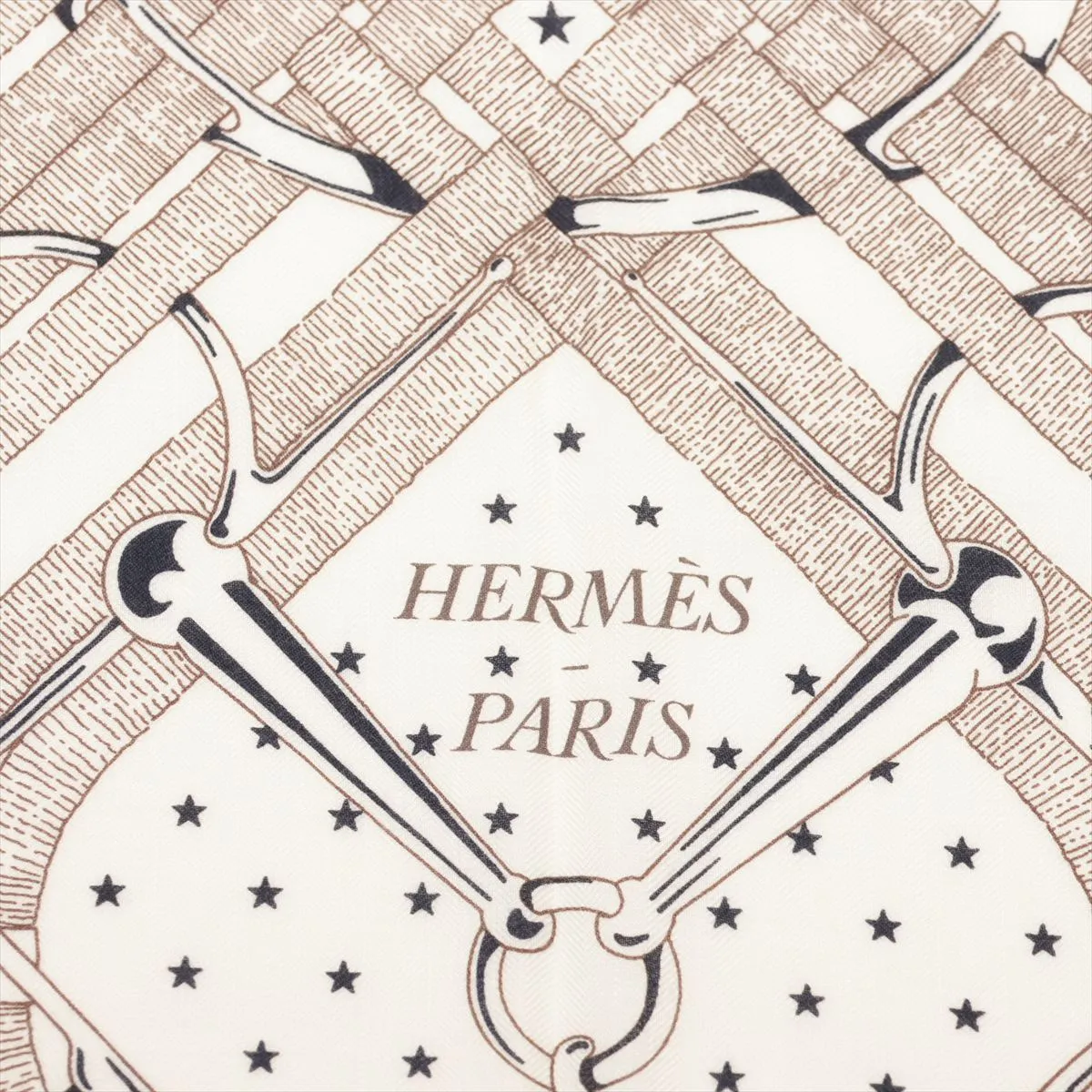 Carre Geant Mors A Jouets Bandana Scarf, Cashmere x Silk, Blanc, Slight wear and — view 6