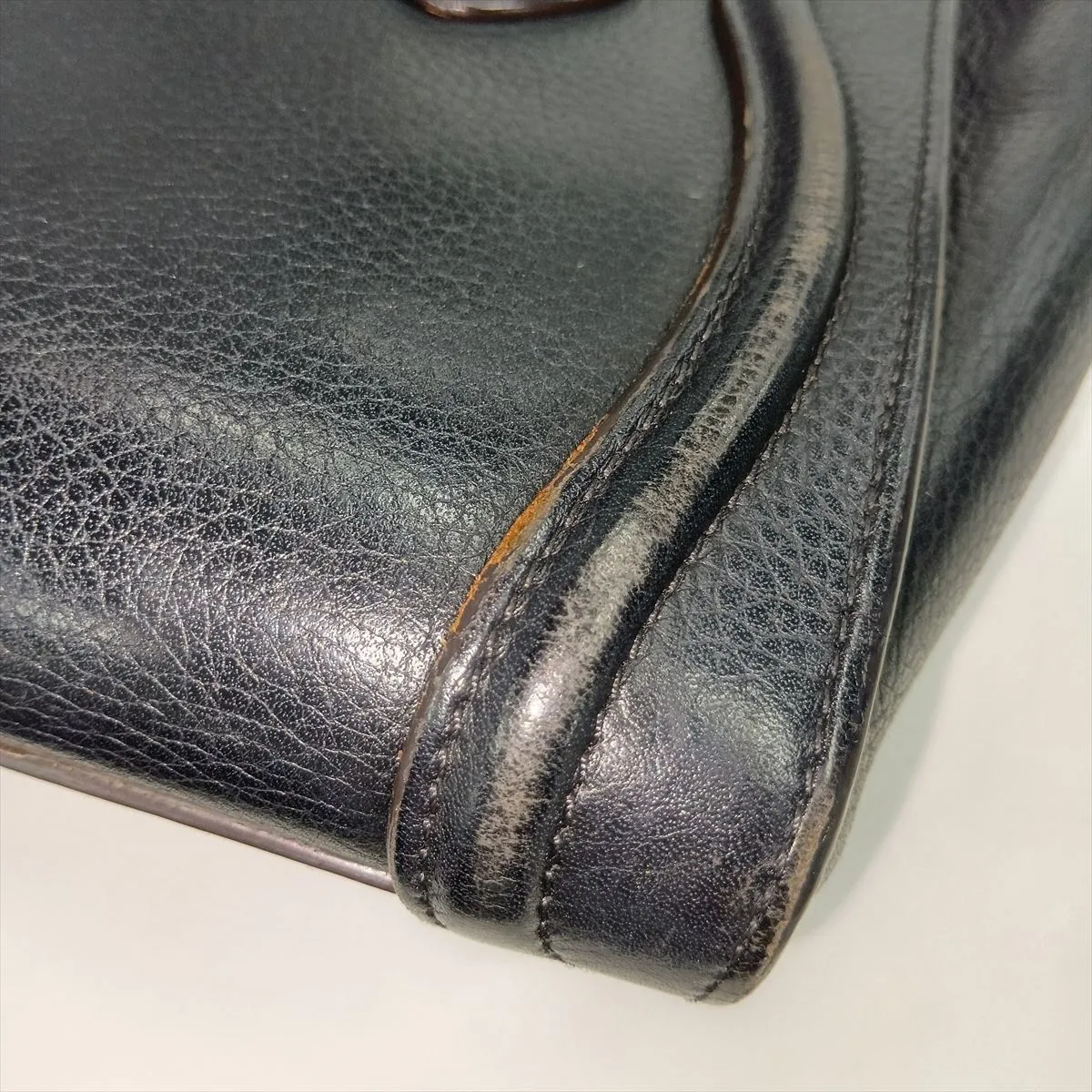 Luggage Nano Shopper Leather 2-Way Handbag, Black — view 12