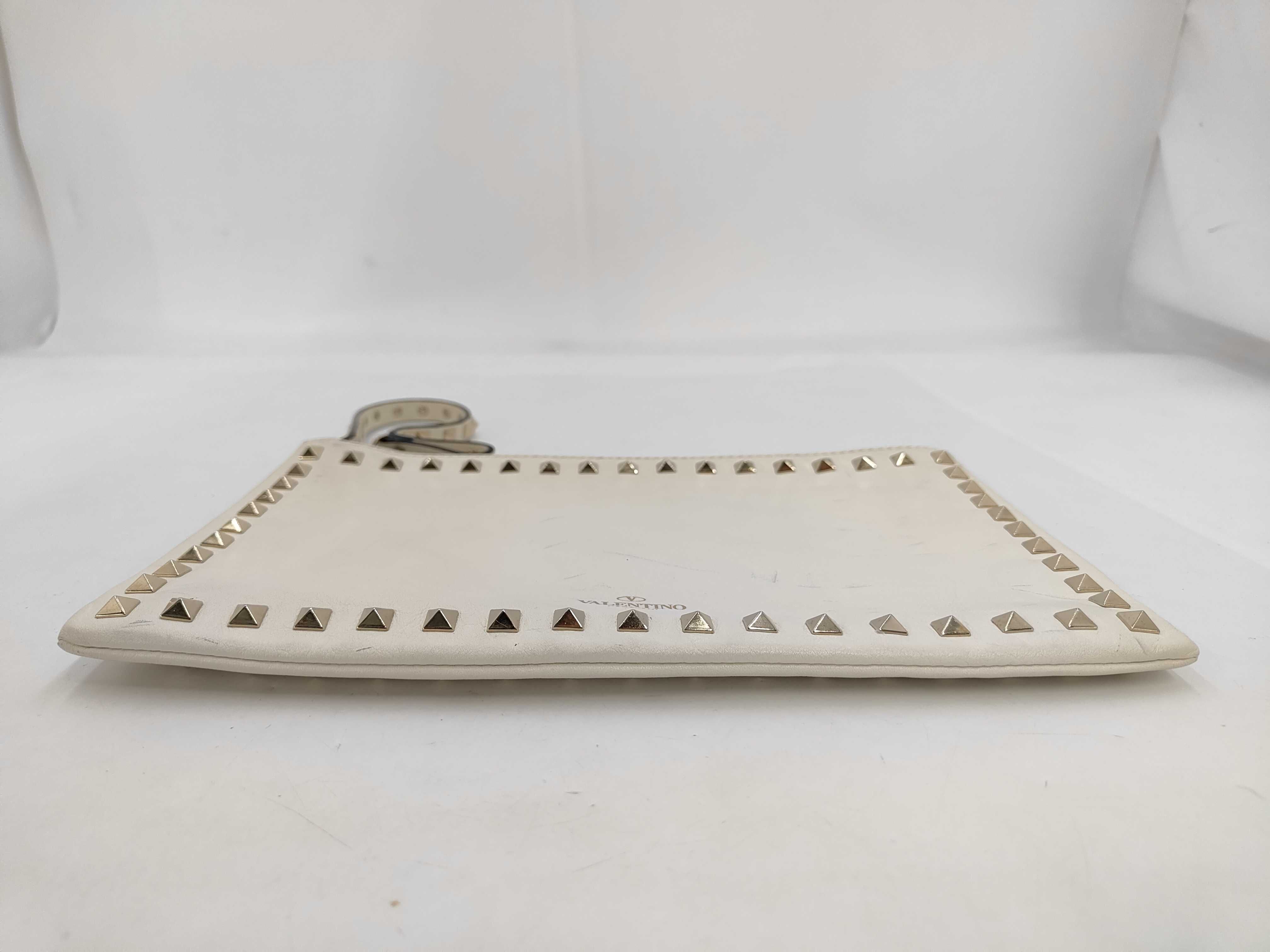 BAG LEATHER CLUTCH STUDS WRISTLET Clutch Bag — view 4