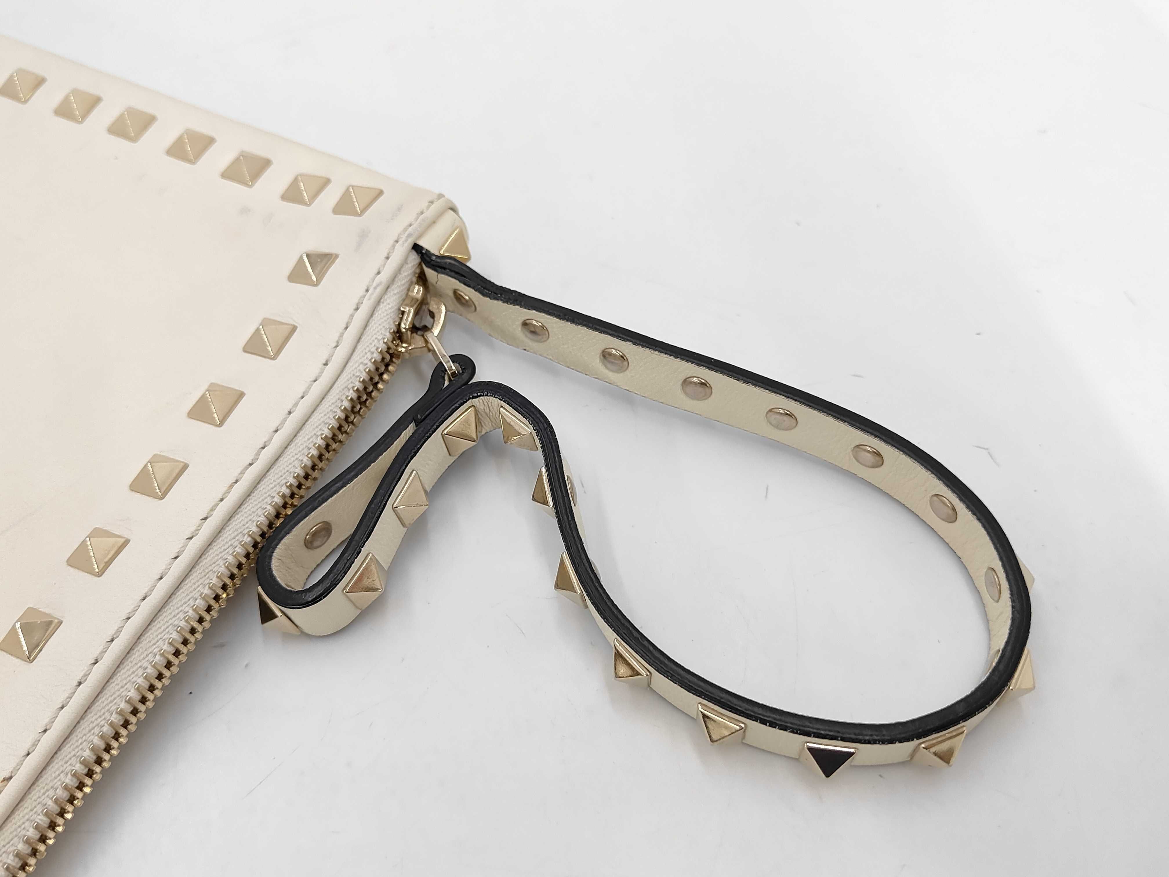 BAG LEATHER CLUTCH STUDS WRISTLET Clutch Bag — view 5