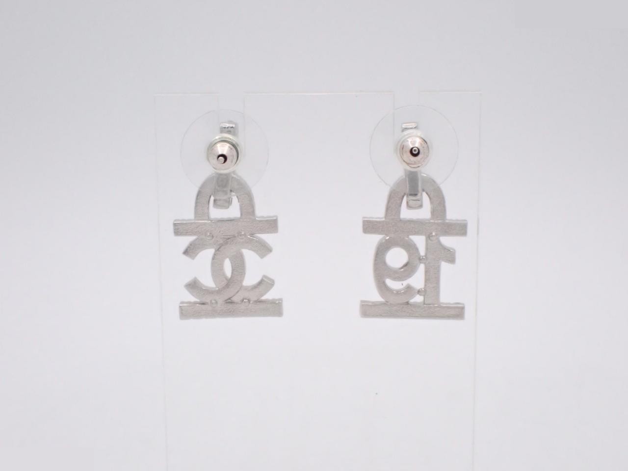 hoop earrings, B22A, Coco Mark, No. 19, stone, height 2.8cm — view 2