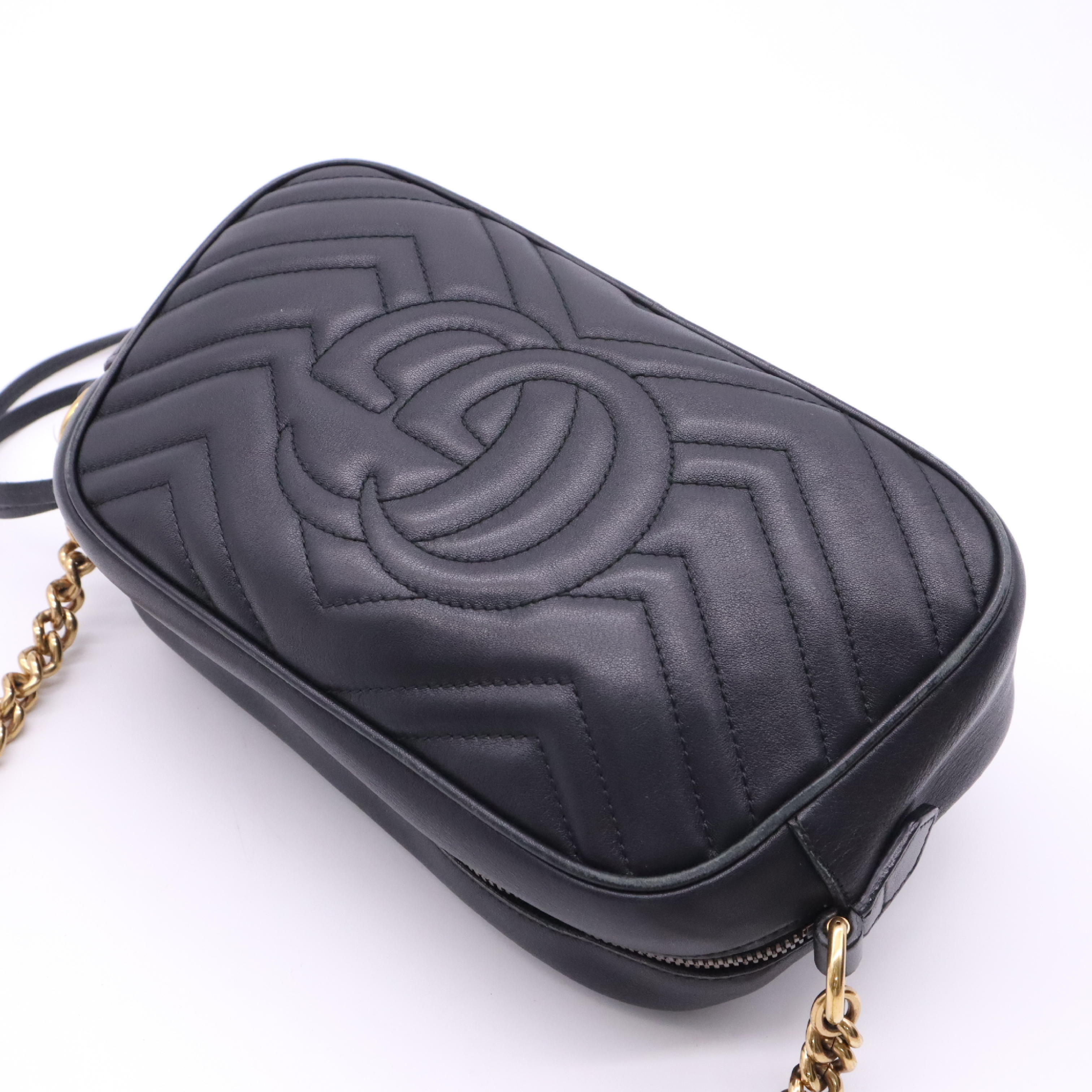 447632GG Marmont Small Black Shoulder Bag with Dust Bag — view 4