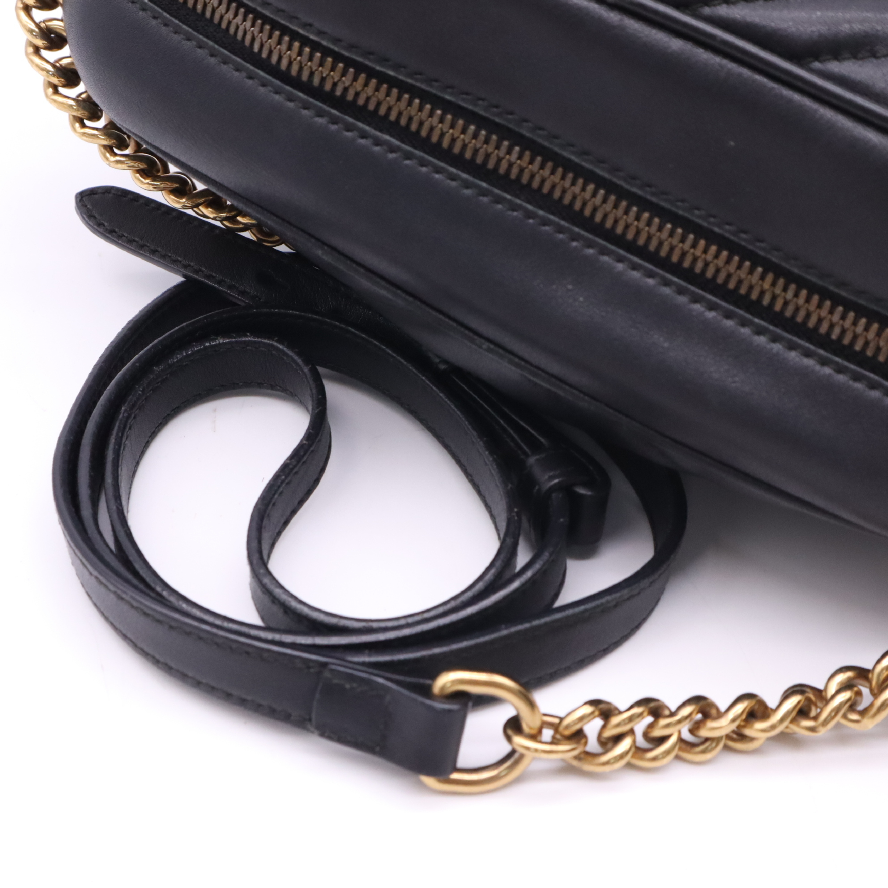 447632GG Marmont Small Black Shoulder Bag with Dust Bag — view 7
